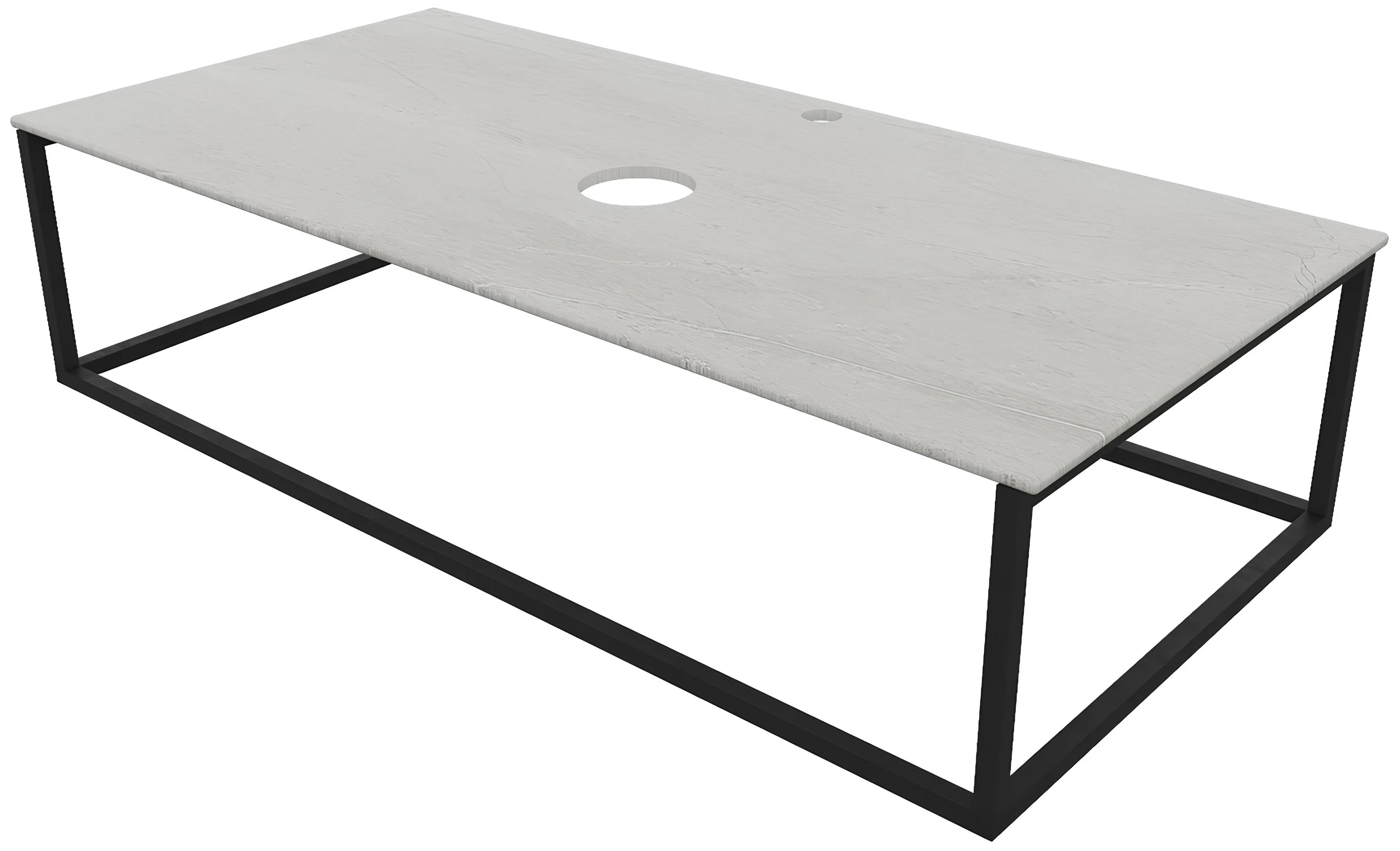 Изображение товара Столешницав ванную из керамогранита 1Marka LOFT 90, Светло-серый МА01 Nat Ц0000008736