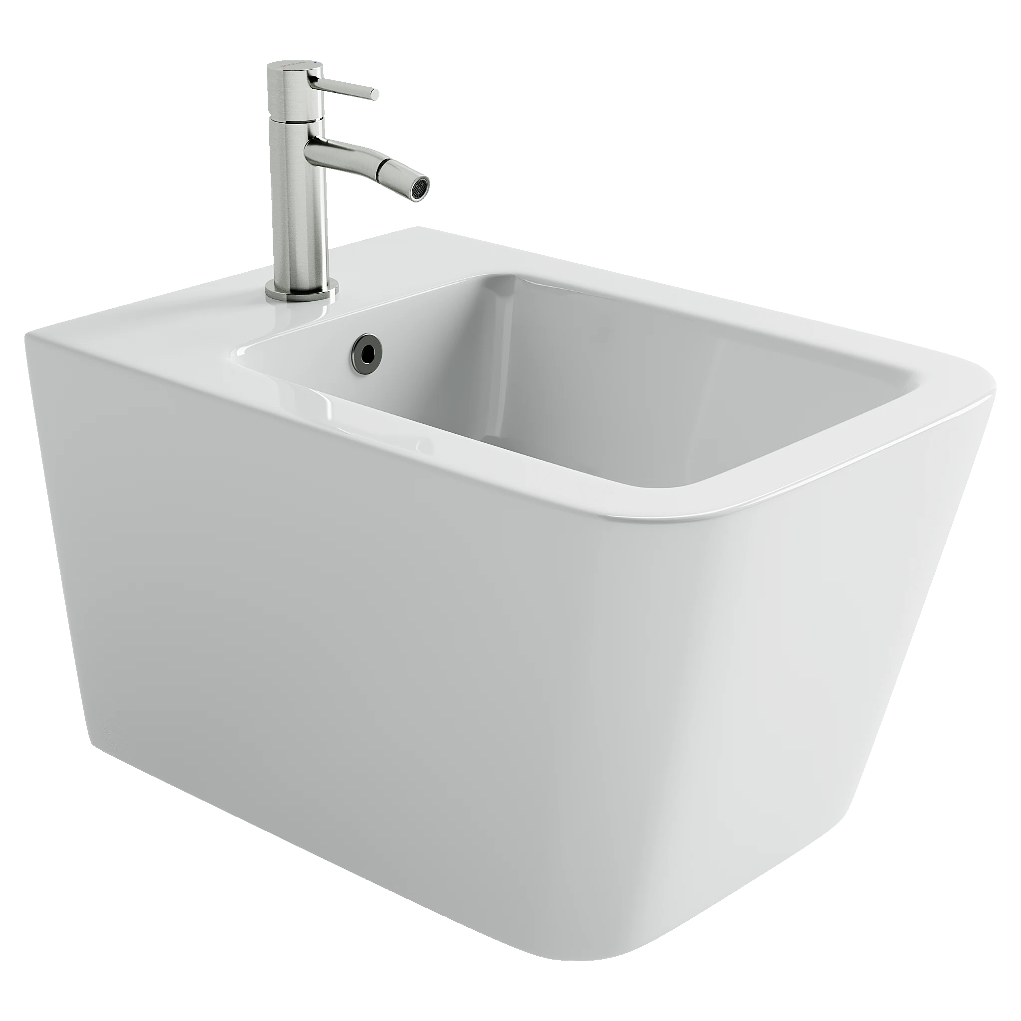 Изображение товара Биде подвесное Ceramicanova Miro с крепежом для скрытого монтажа белый CN11004