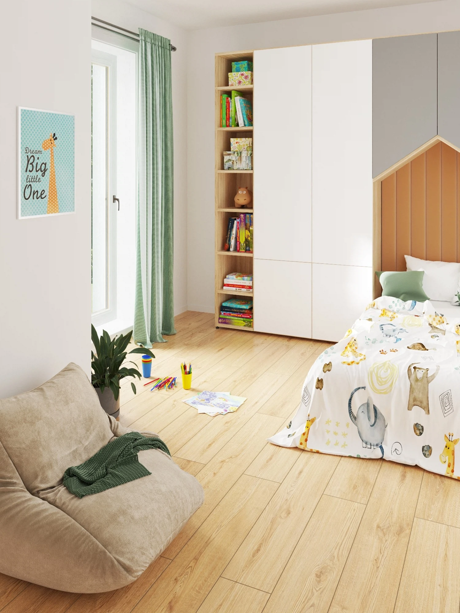 Изображение товара Ламинат 33 класс 8 мм Дуб Харридж для теплого пола и долговечной отделки