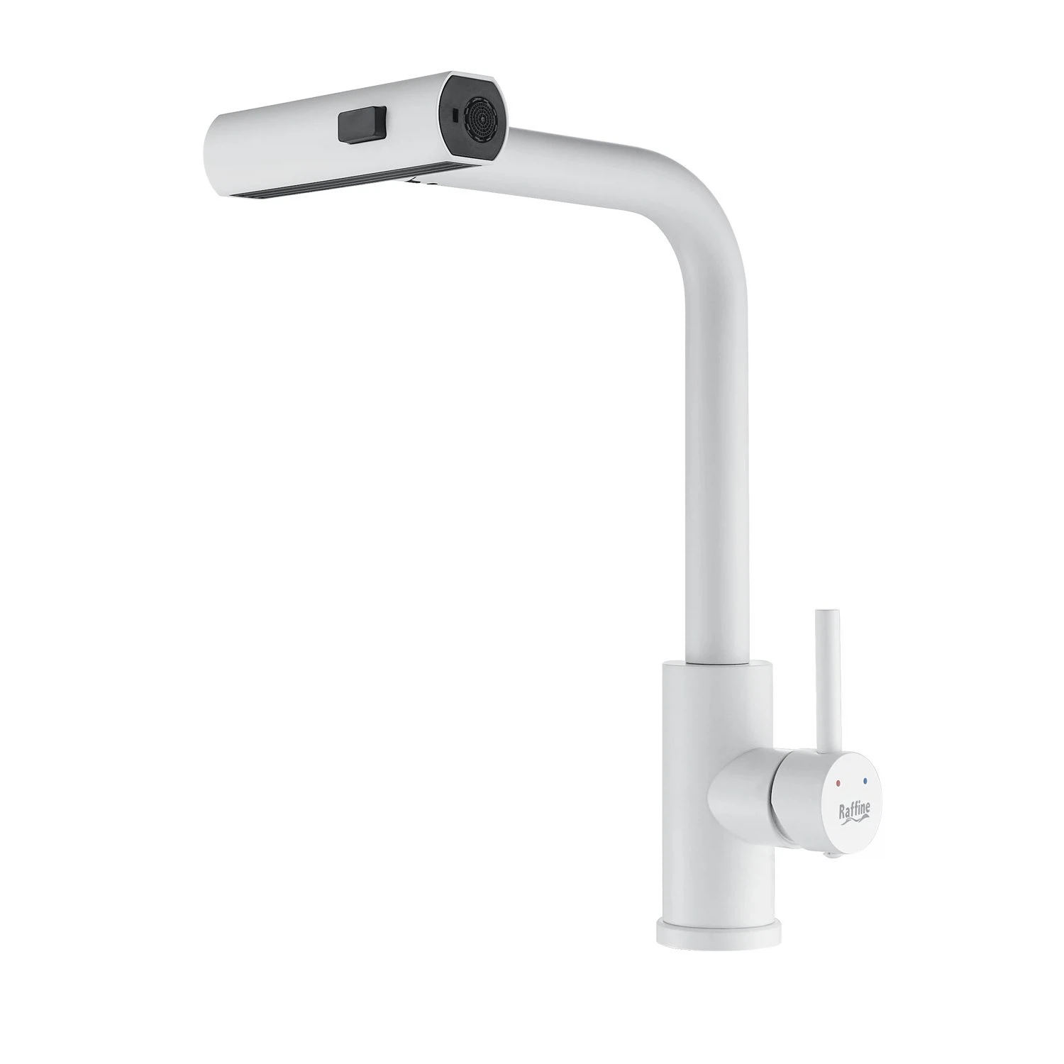 Изображение товара Смеситель для кухни с мультифункциональным изливом Raffine F203C, белый