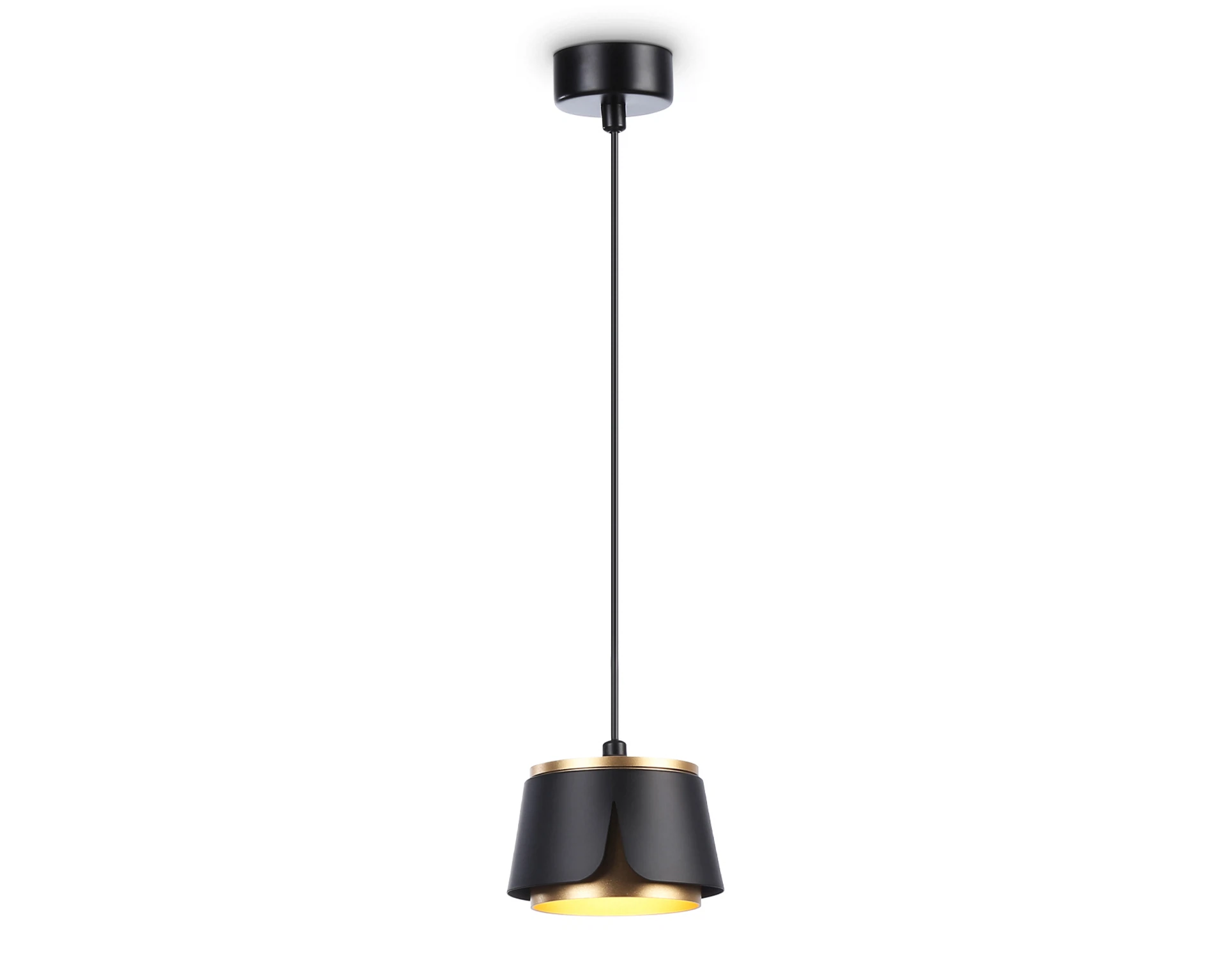 Изображение товара Подвесной светильник со сменной лампой  TN71247 AMBRELLA LIGHT черный/золото GX53 D100*1090