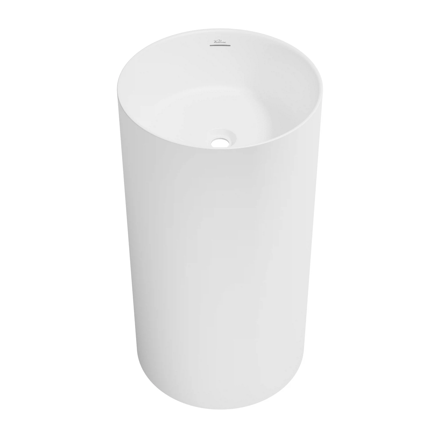 Изображение товара Напольная раковина Wellsee Chalice Perfection 45x45 см матовый белый