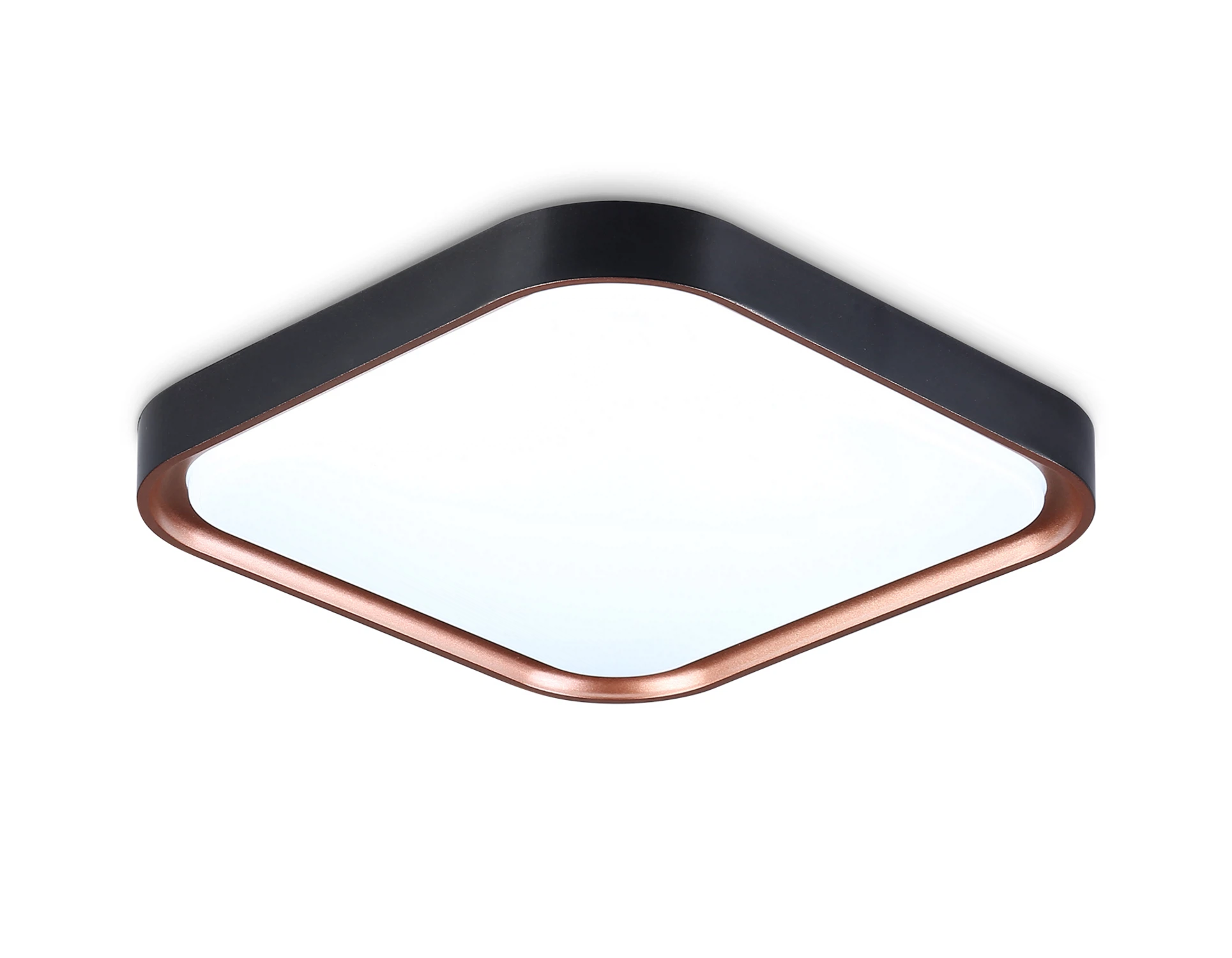 Изображение товара Потолочный светодиодный светильник FZ1265 AMBRELLA LIGHT черный/золото розовое 18W 5000K 250*250*60 (Без ПДУ)
