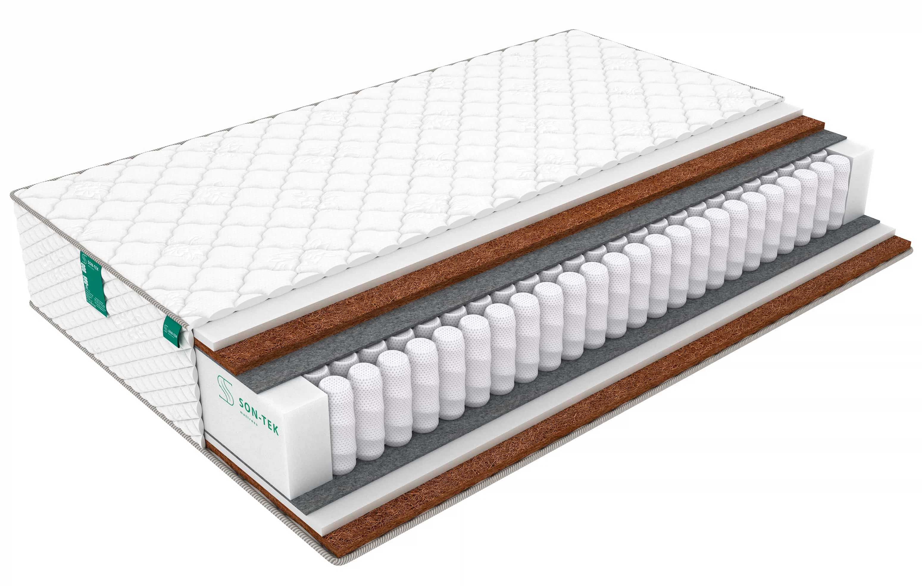 Изображение товара Матрас Sleeptek PremierBIG FoamCocos Mix 180x200 см пружинный ортопедический
