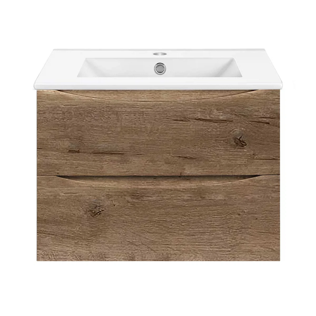 Изображение товара Подвесная тумба под раковину VINCEA Mia Slim 700 V.Oak 2 ящика мягкое закрытие