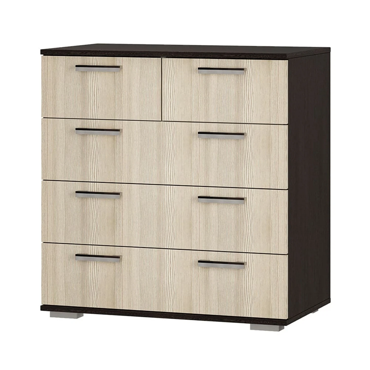 Изображение товара Комод Стандарт 5 NEW венге/лоредо - практичный корпусный мебель для хранения