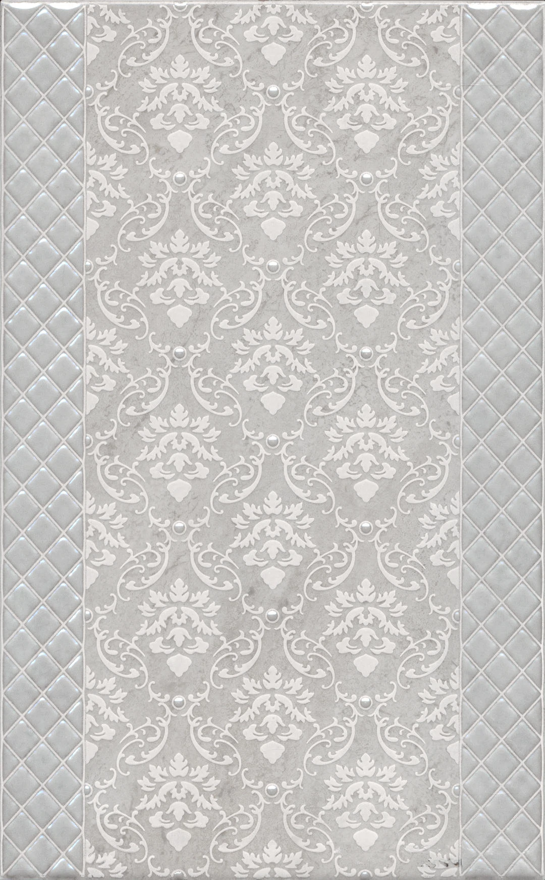 Изображение товара Декор керамический Мотиво серый светлый глянцевый 25x40 см Kerama Marazzi