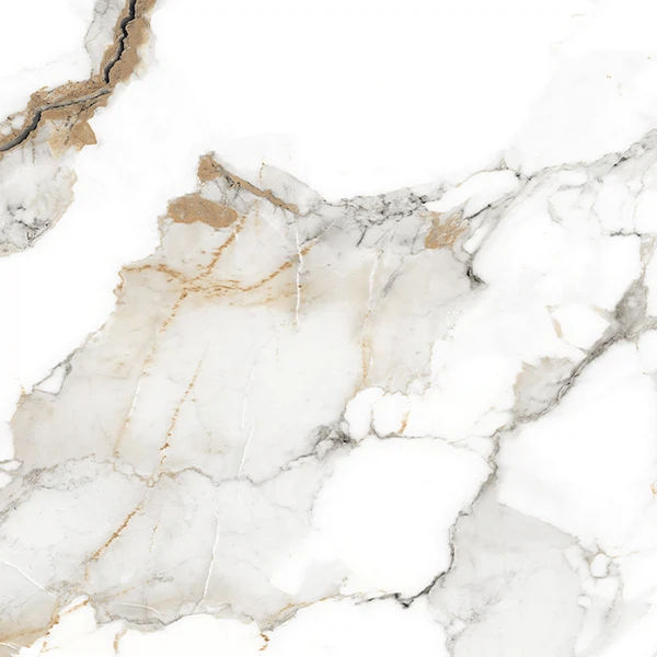 Изображение товара Керамогранит ABSOLUT GRES Colonial 60x60 см, имитация мрамора, белый, серый, коричневый