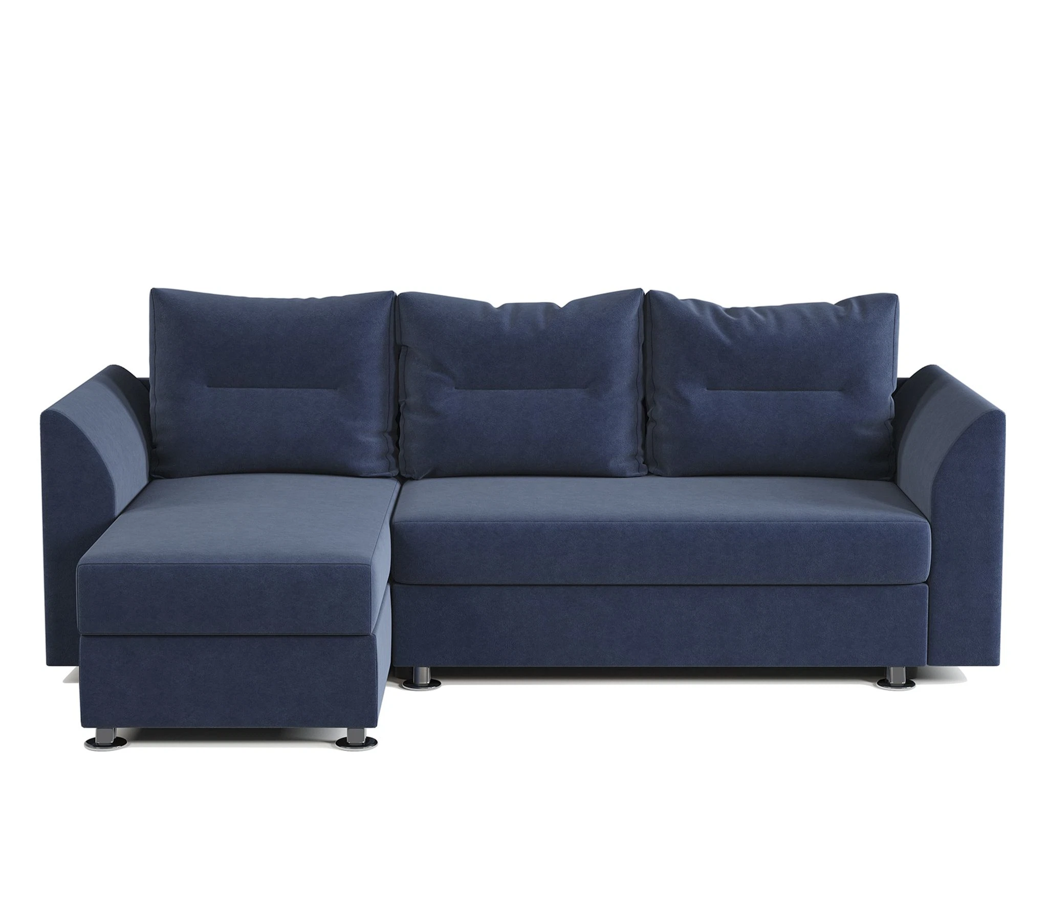 Изображение товара Угловой диван Ария Скала левый велюр Ультра миднайт