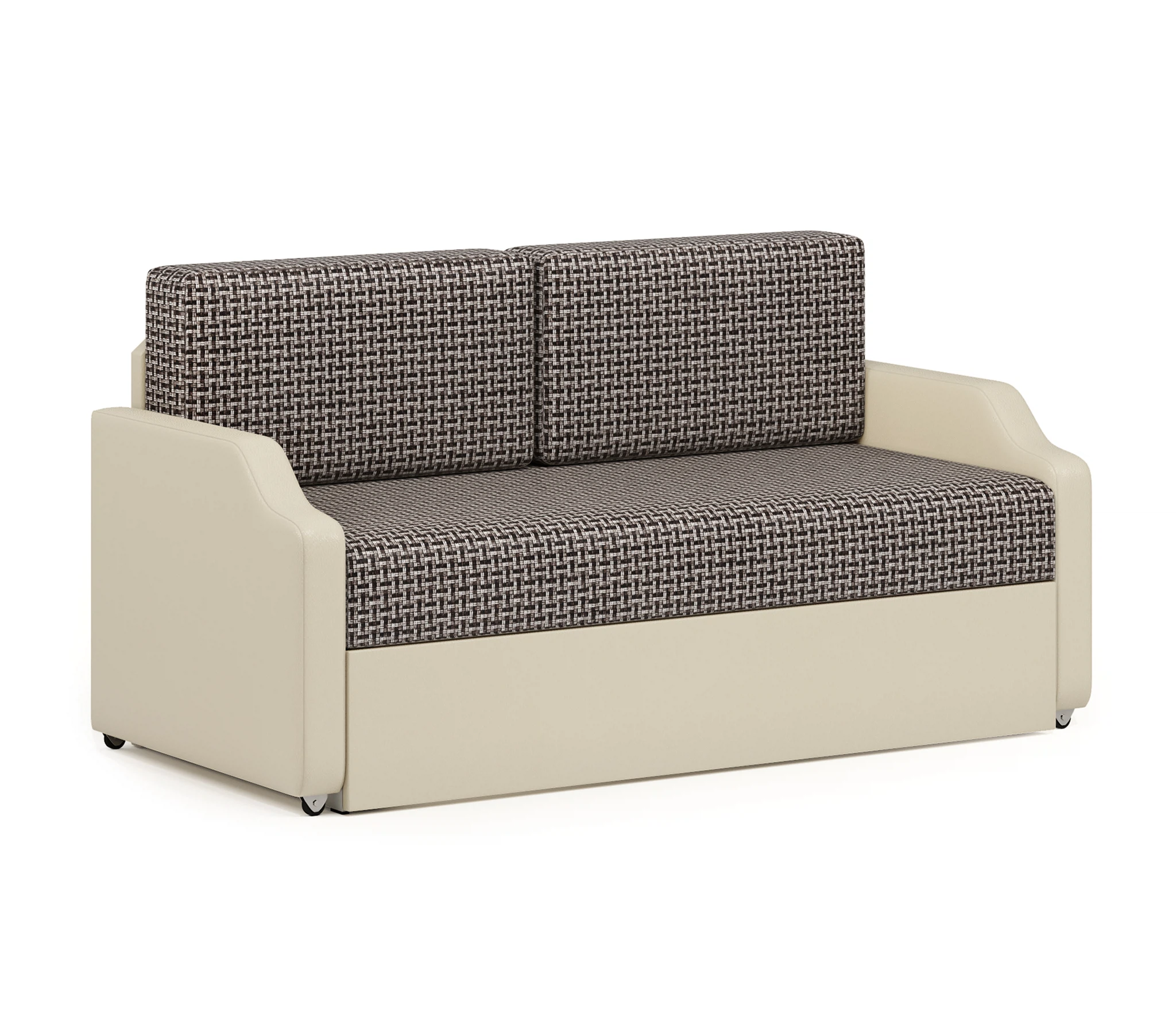 Изображение товара Кушетка Малыш Корфу коричневый и экокожа беж