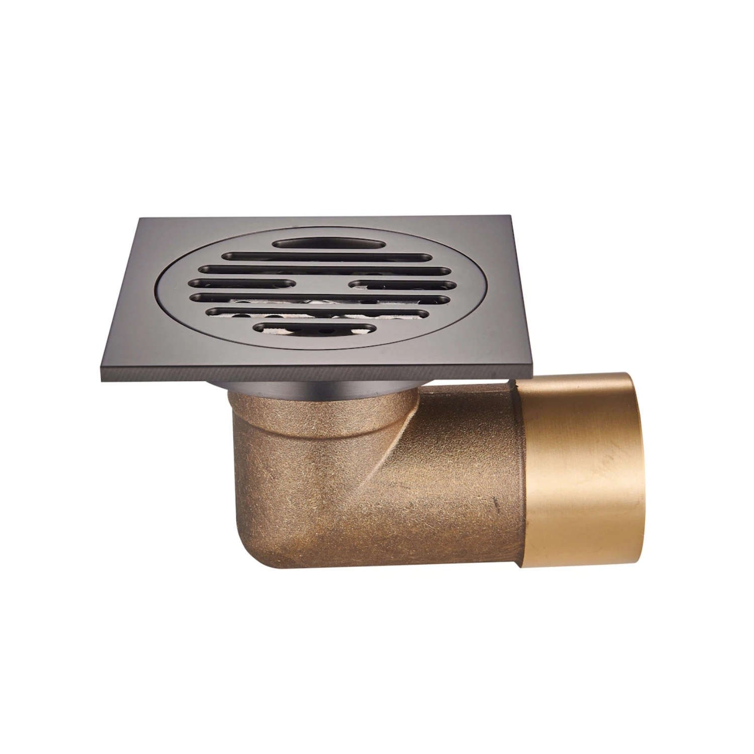 Изображение товара Душевой трап Raglo R605.10.09 графит 10х10 см с сухим затвором и нержавеющей решеткой