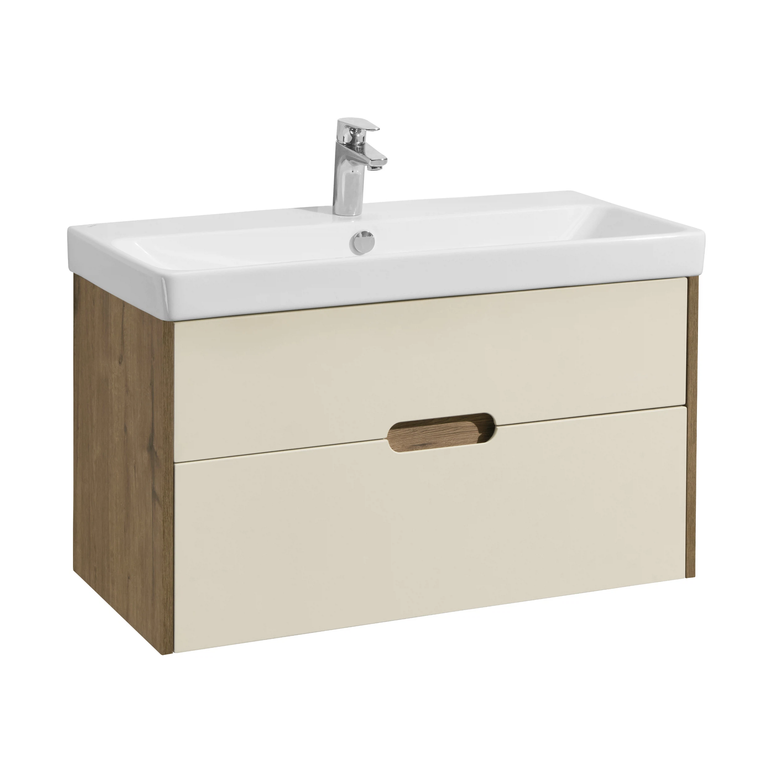 Изображение товара Тумба под раковину AQUATON Оливия 90 1A254401OLVG0 бежевый