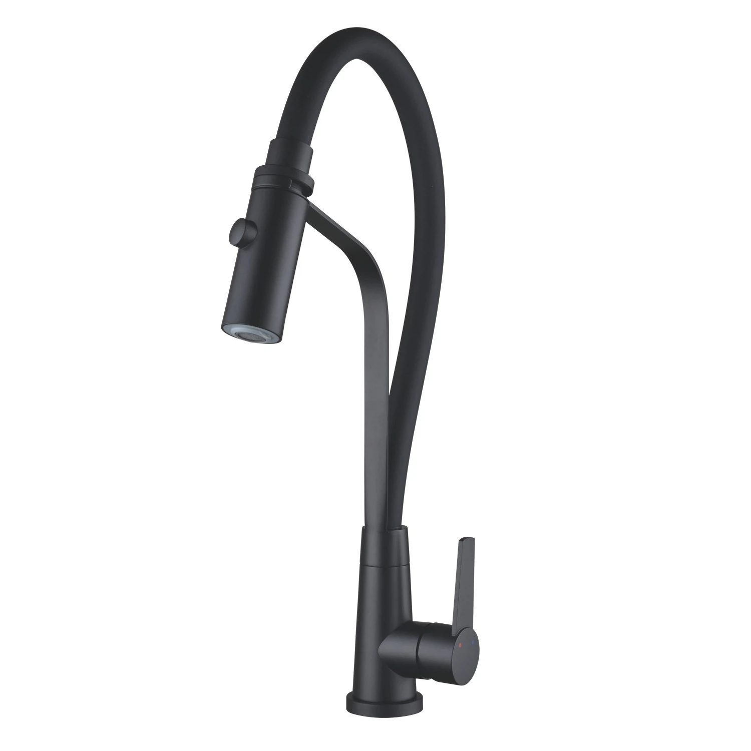 Изображение товара Shevanik S943H-3 — кухонный смеситель с гибким изливом, душ, черный