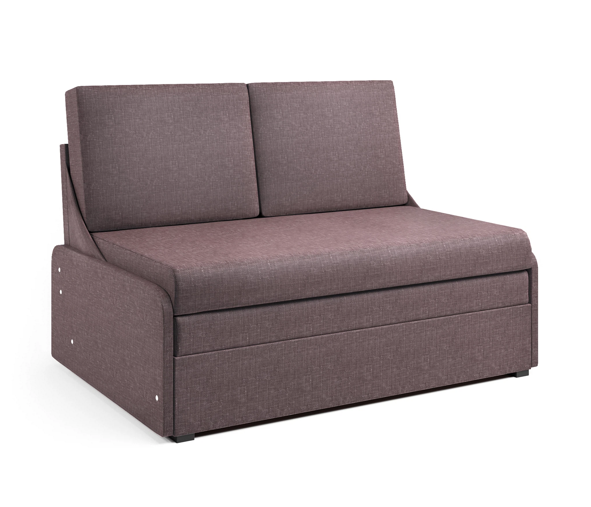 Изображение товара Диван-кровать Уют-2 латте с механизмом французская раскладушка и ящиком для белья