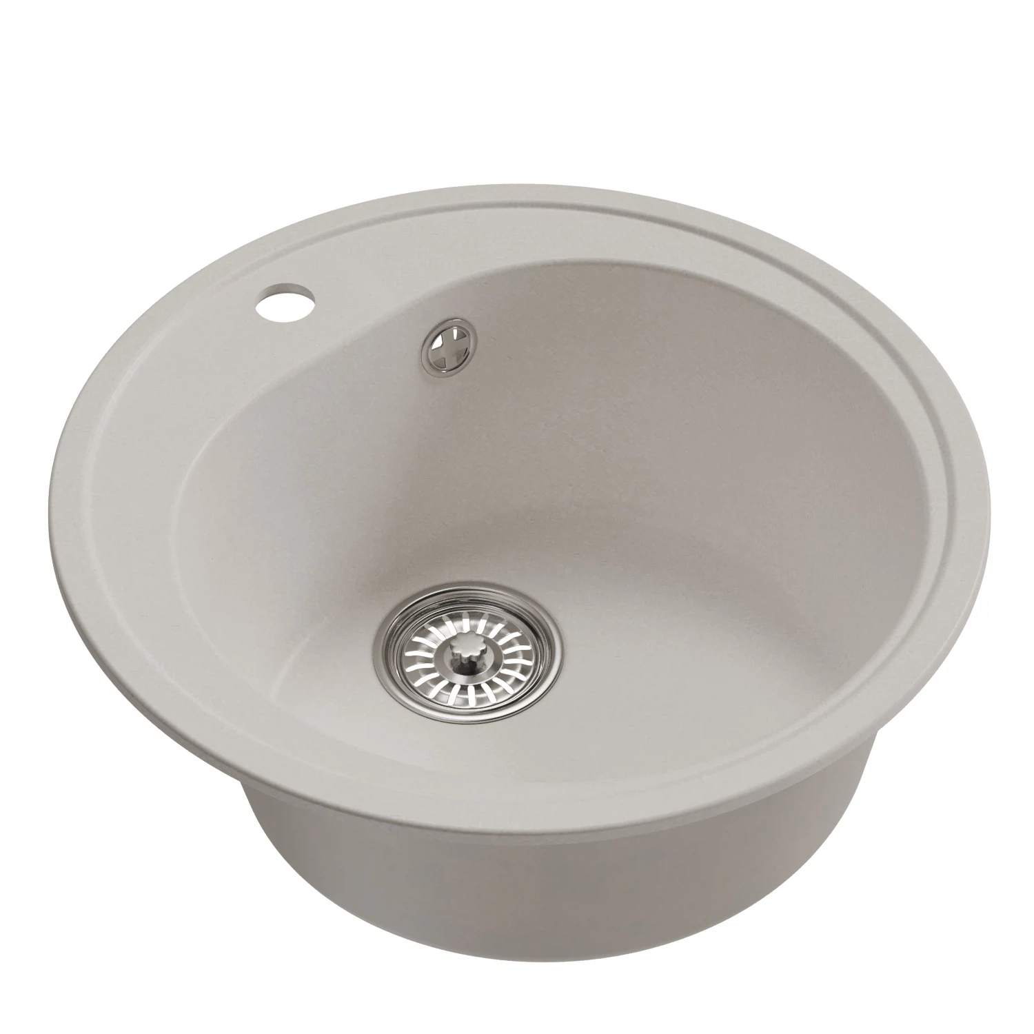 Изображение товара Мойка из искусственного мрамора Mixline ML-GM11 500 мм круглая белая