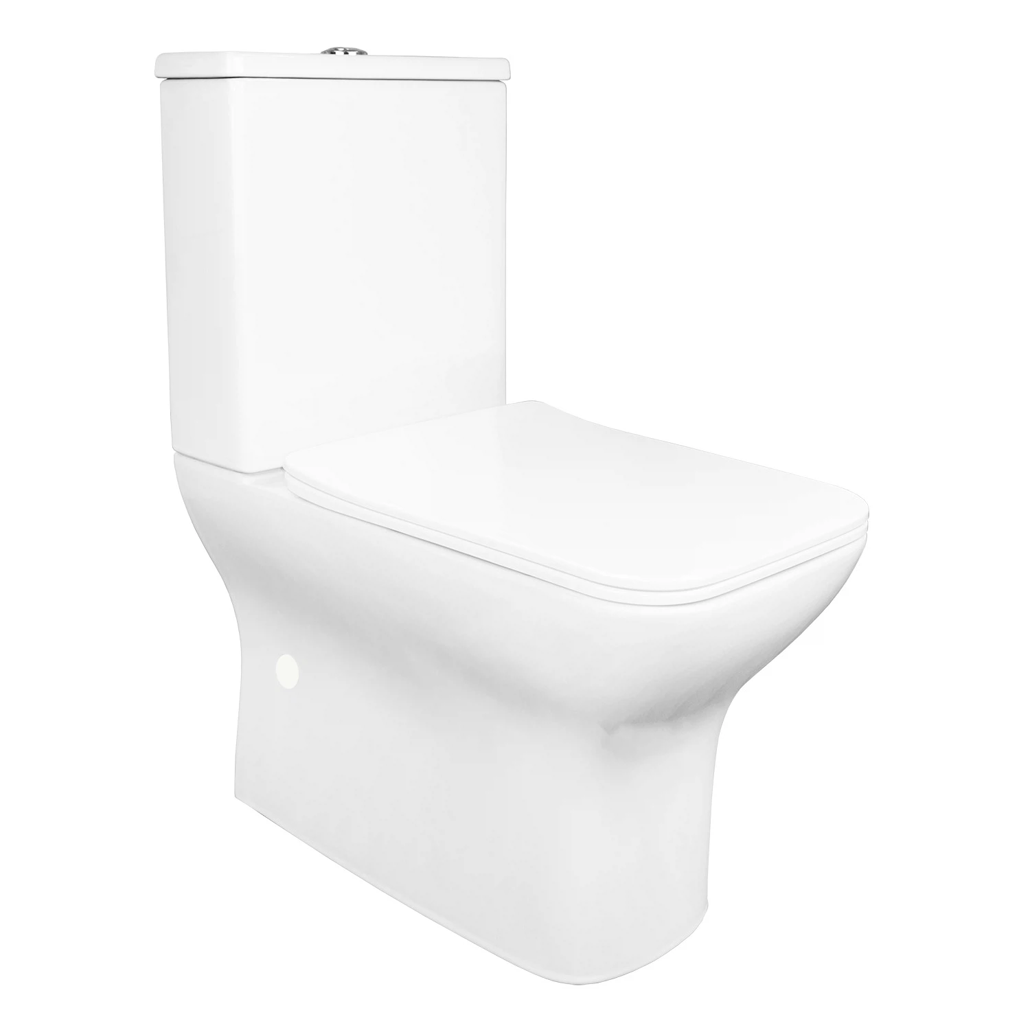 Изображение товара Унитаз напольный безободковый Azario Fresco с микролифт, 36x62x80 см