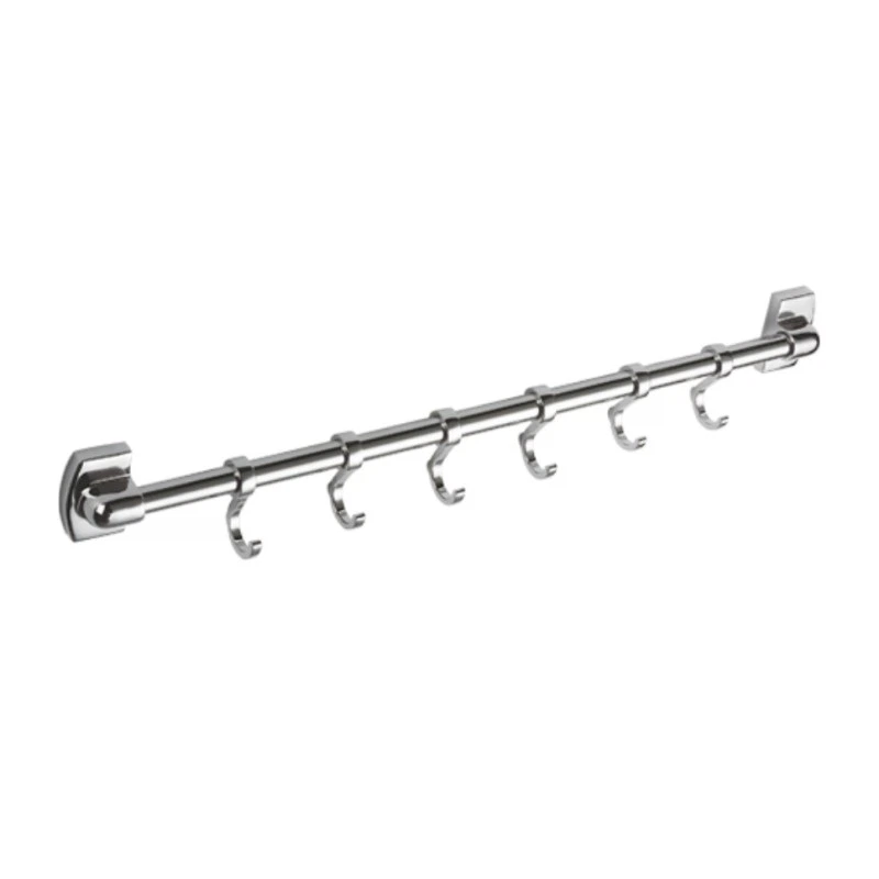 Изображение товара Планка с крючками для полотенец Haiba HB209-6, хром