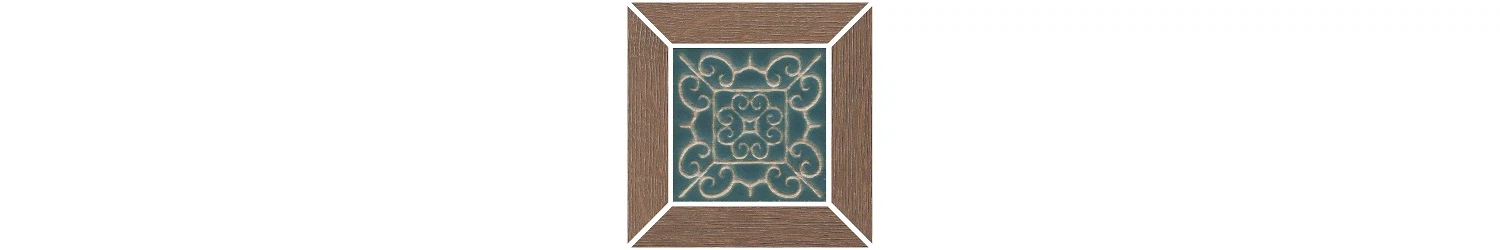 Изображение товара Вставка Тровазо наборный коричневый матовый 13x13x0,9 Kerama Marazzi арт. ID156