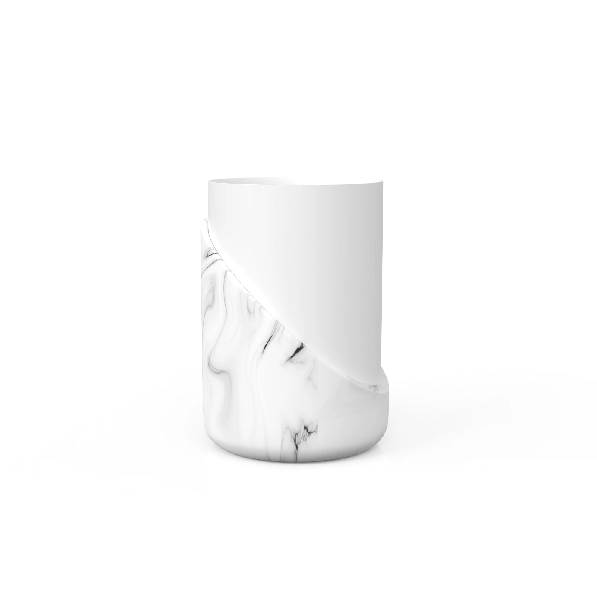 Изображение товара Стакан для зубных щеток настольный, MARBLE LIGHT, полирезин
