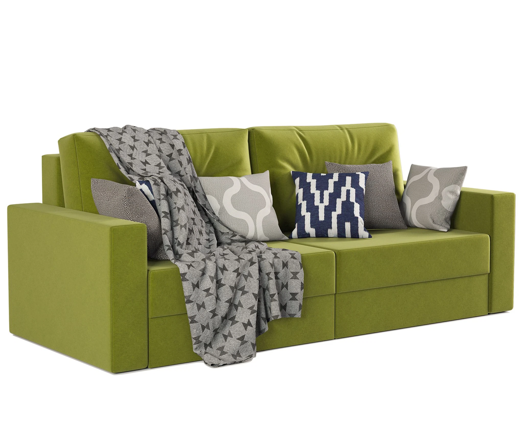 Изображение товара Диван прямой Норд велюр Дрим эппл - комфорт и стиль