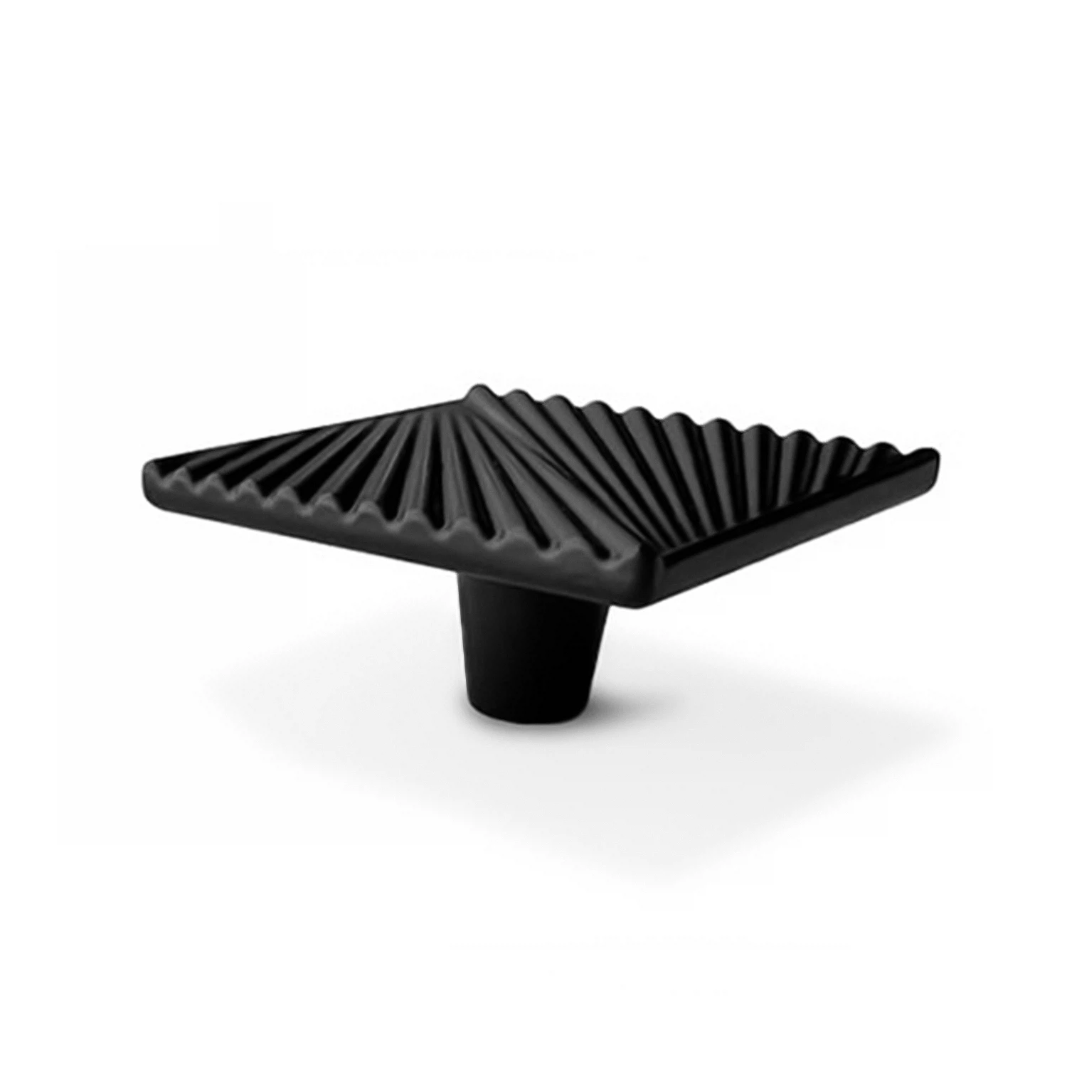 Изображение товара Ручка-кнопка металл КМ-9 Черная для шкафов