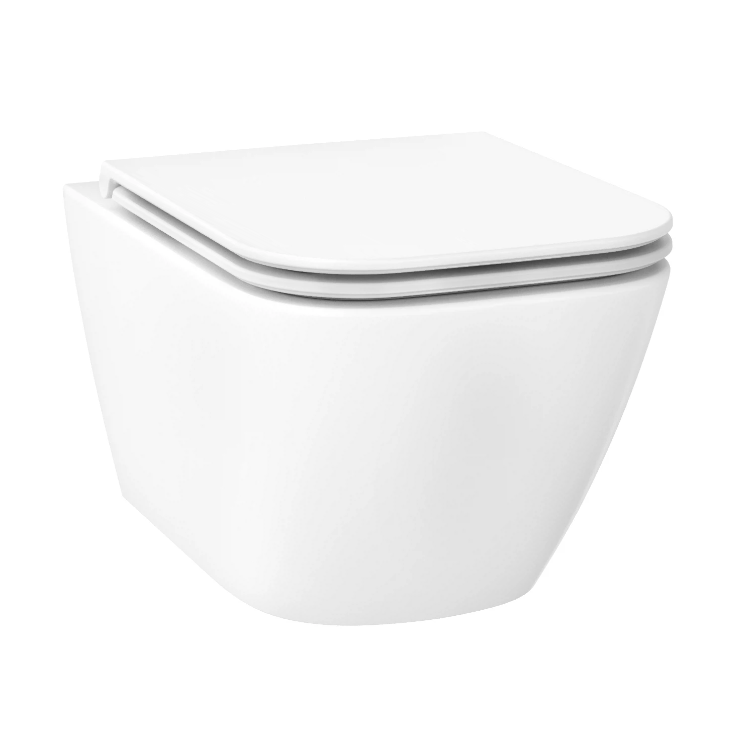 Изображение товара Подвесной унитаз Wellsee Pure BY Wellsee безободковый белый с мягким сливом