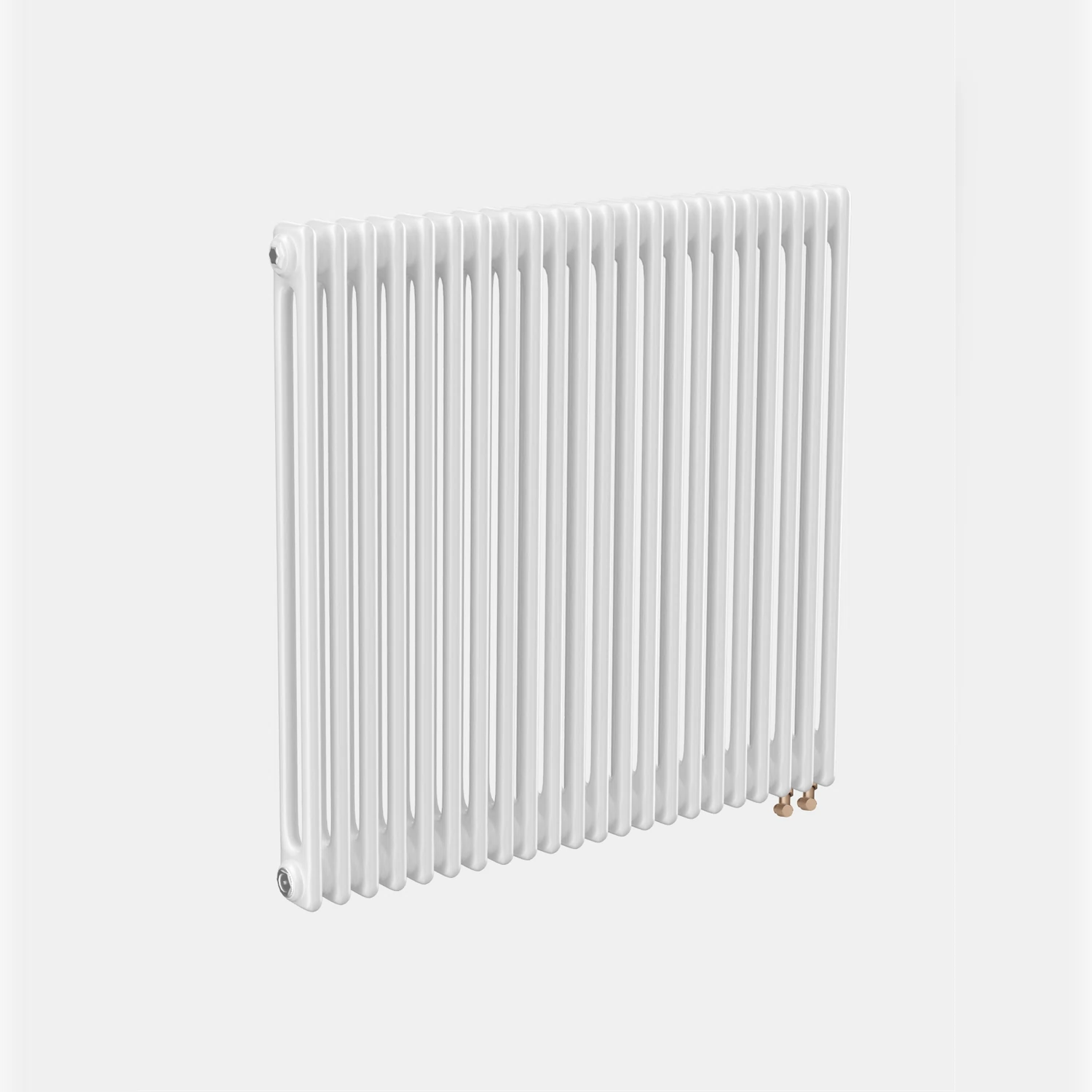 Изображение товара Трубчатый радиатор ТЕПЛОФОРТ двухтрубный ТР2057-22, НП 1/2, ТВ, белый глянец