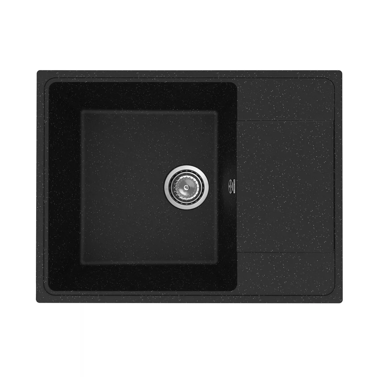 Изображение товара Мойка кухонная Practik PR-M-650-004 черный — встраиваемая сверху, 650х495 мм