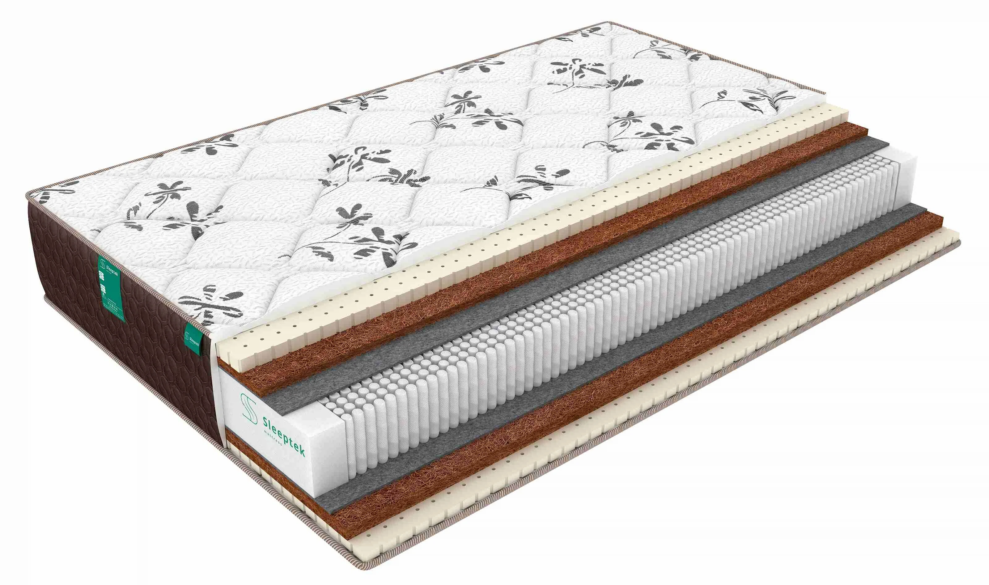 Изображение товара Матрас Sleeptek Lux LatexCocos Mix 80х200 см с независимым пружинным блоком