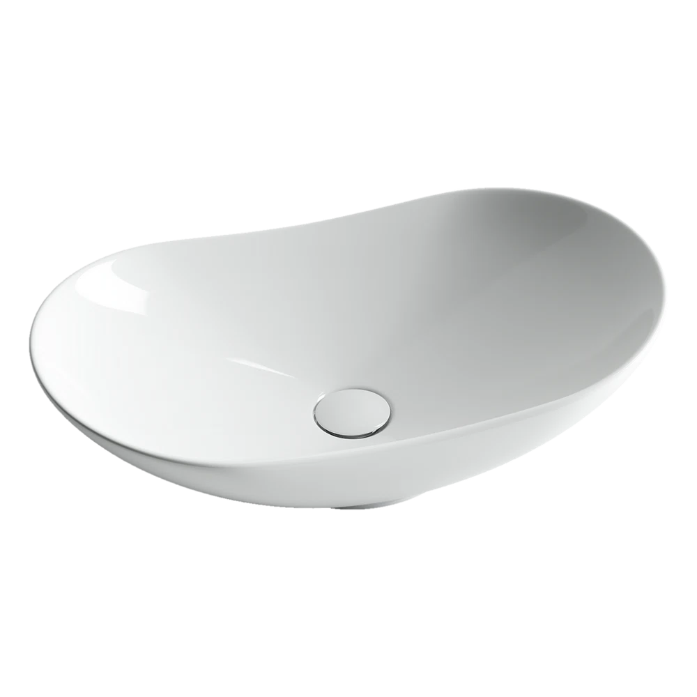 Изображение товара Раковина накладная Ceramica Nova ELEMENT белая 620x360мм