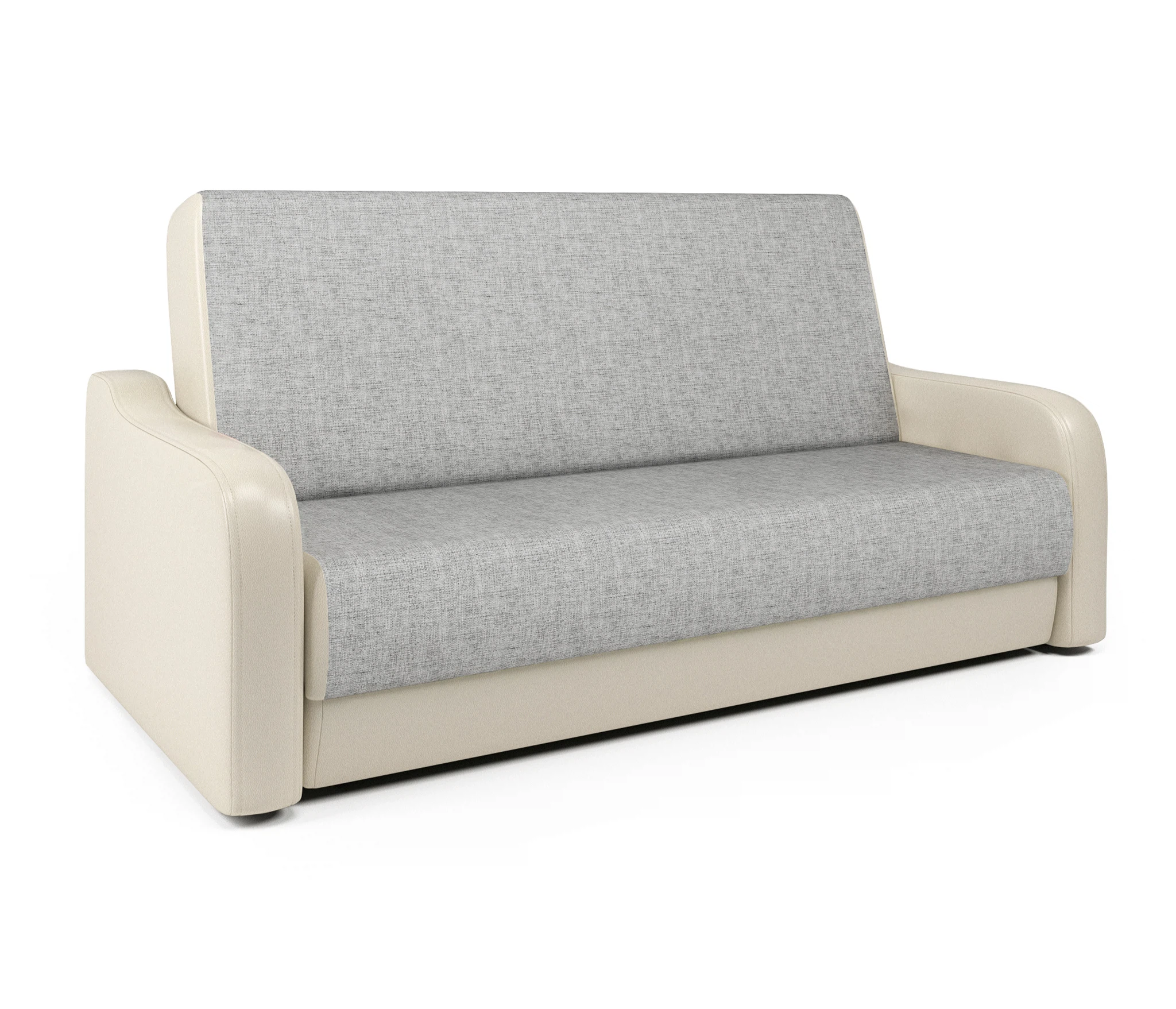 Изображение товара Диван-книжка Грант М 120 экокожа беж и серый шенилл