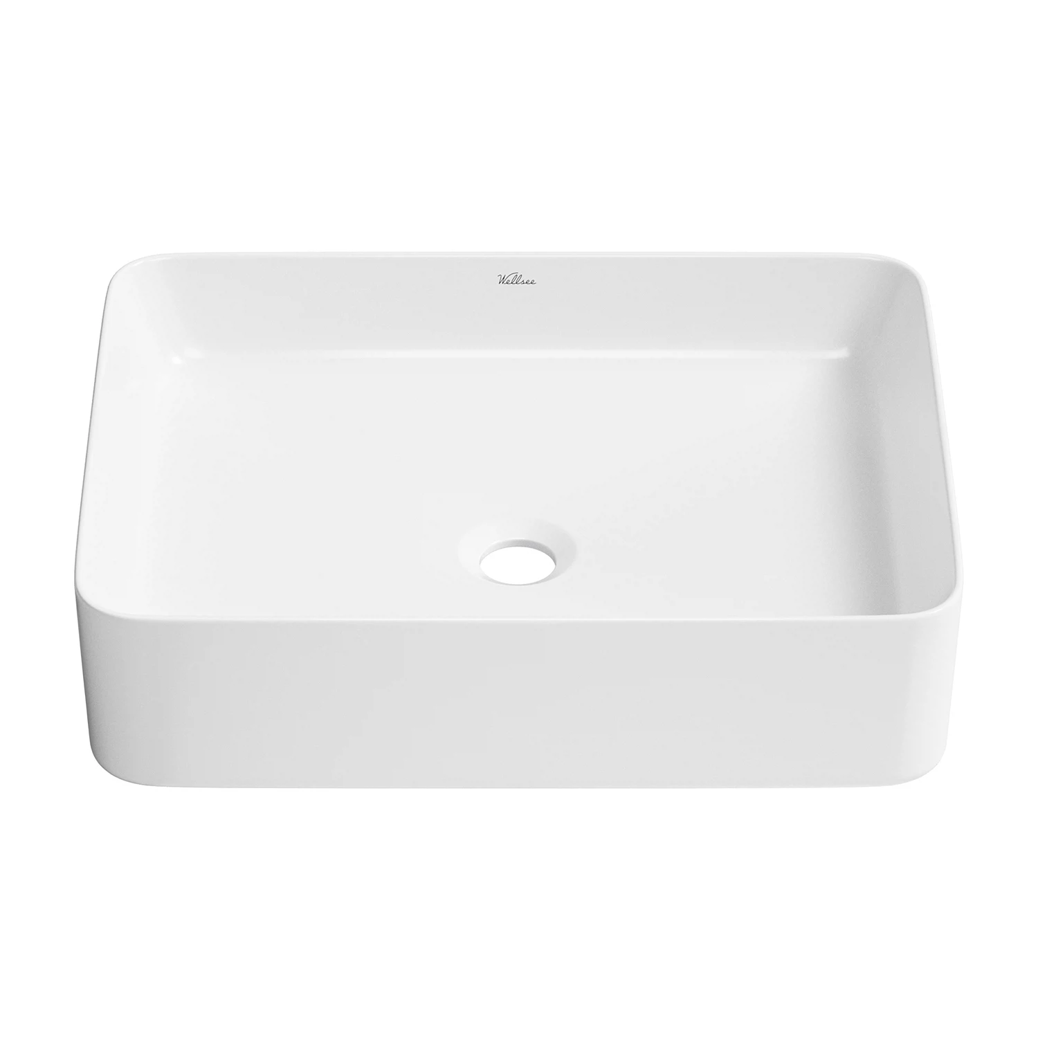 Изображение товара Накладная раковина Wellsee Mint 50x38 см белая прямоугольная