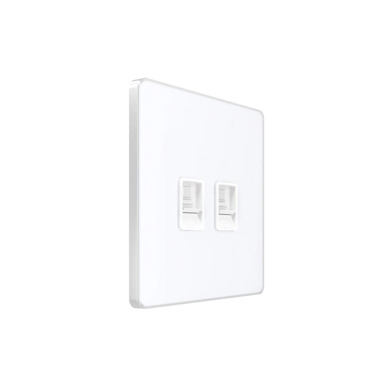 Изображение товара Розетка информационная RJ-45 Systeme Electric Systeme Infinity Арктический лед кат.6 2-я Изображение товара Розетка информационная RJ-45 Systeme Electric Systeme Infinity Арктический лед кат.6 2-я