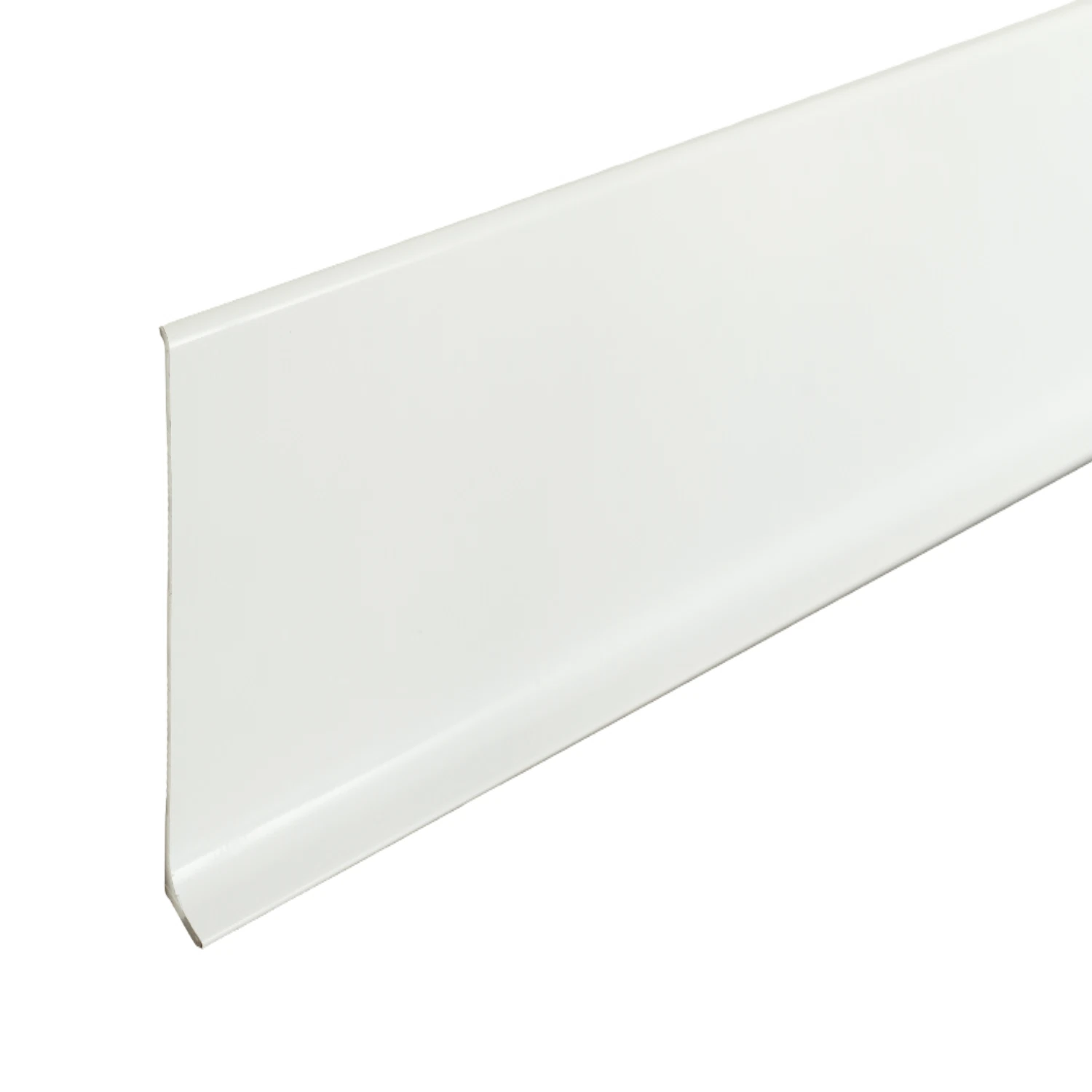 Изображение товара Плинтус алюминиевый Волшебная Палочка 80 мм 3,0 м Белый глянец