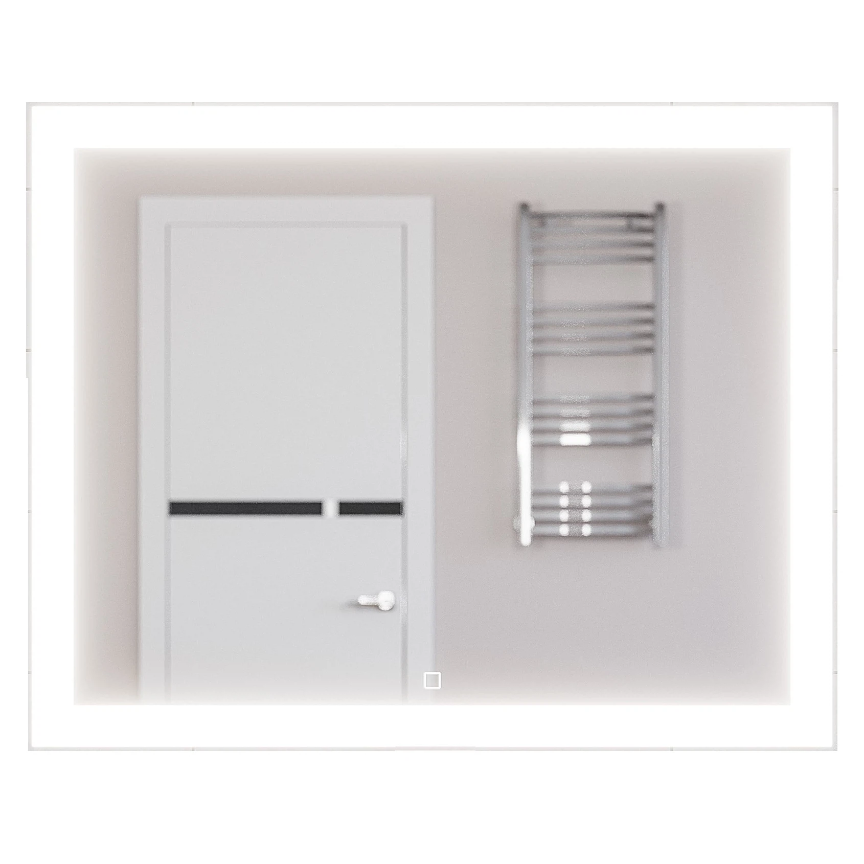 Изображение товара Зеркало для ванной с подсветкой Uperwood Barsa 100х80 см сенсорное антизапотевание