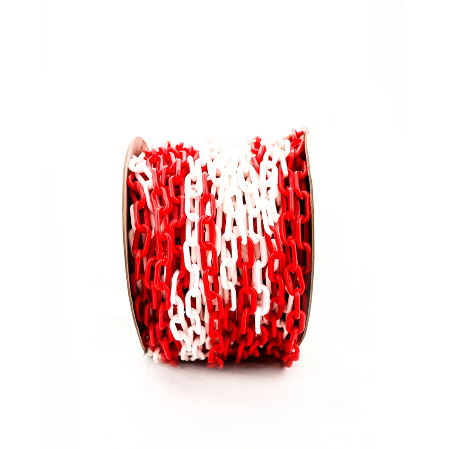 Изображение товара Цепь пластиковая сигнальная красно-белая, 6мм, бухта 50м