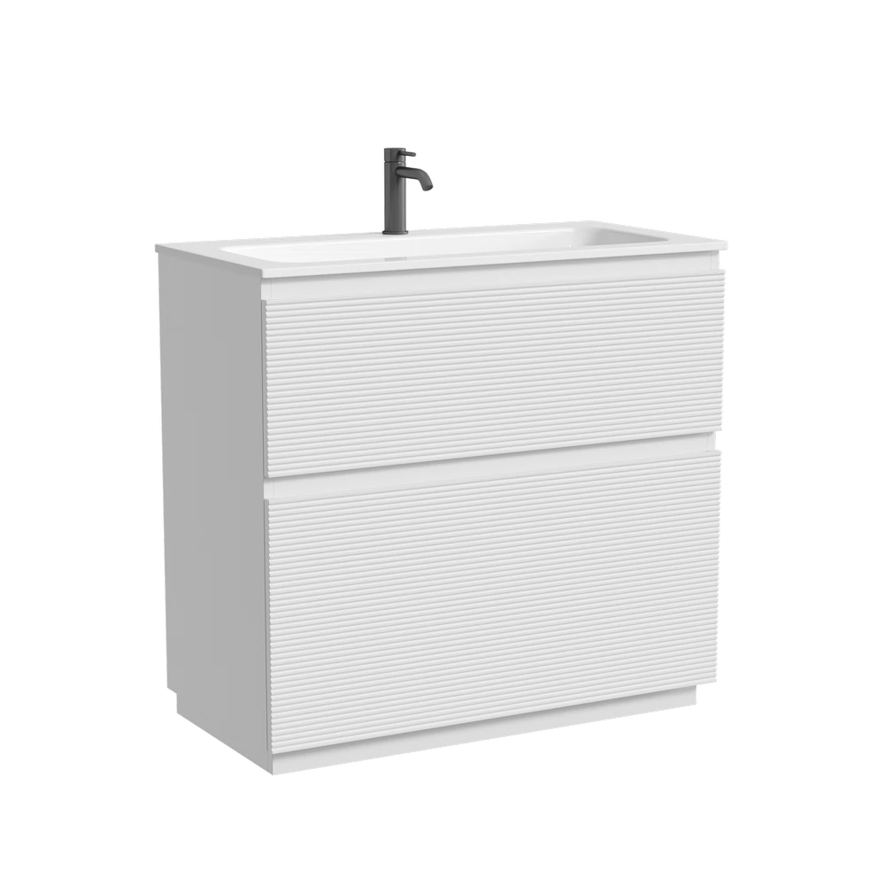 Изображение товара Тумба напольная SANCOS Folk Floor 890х445х850, c двумя ящиками оснащенными доводчиками, Bianco, арт.FL90FW