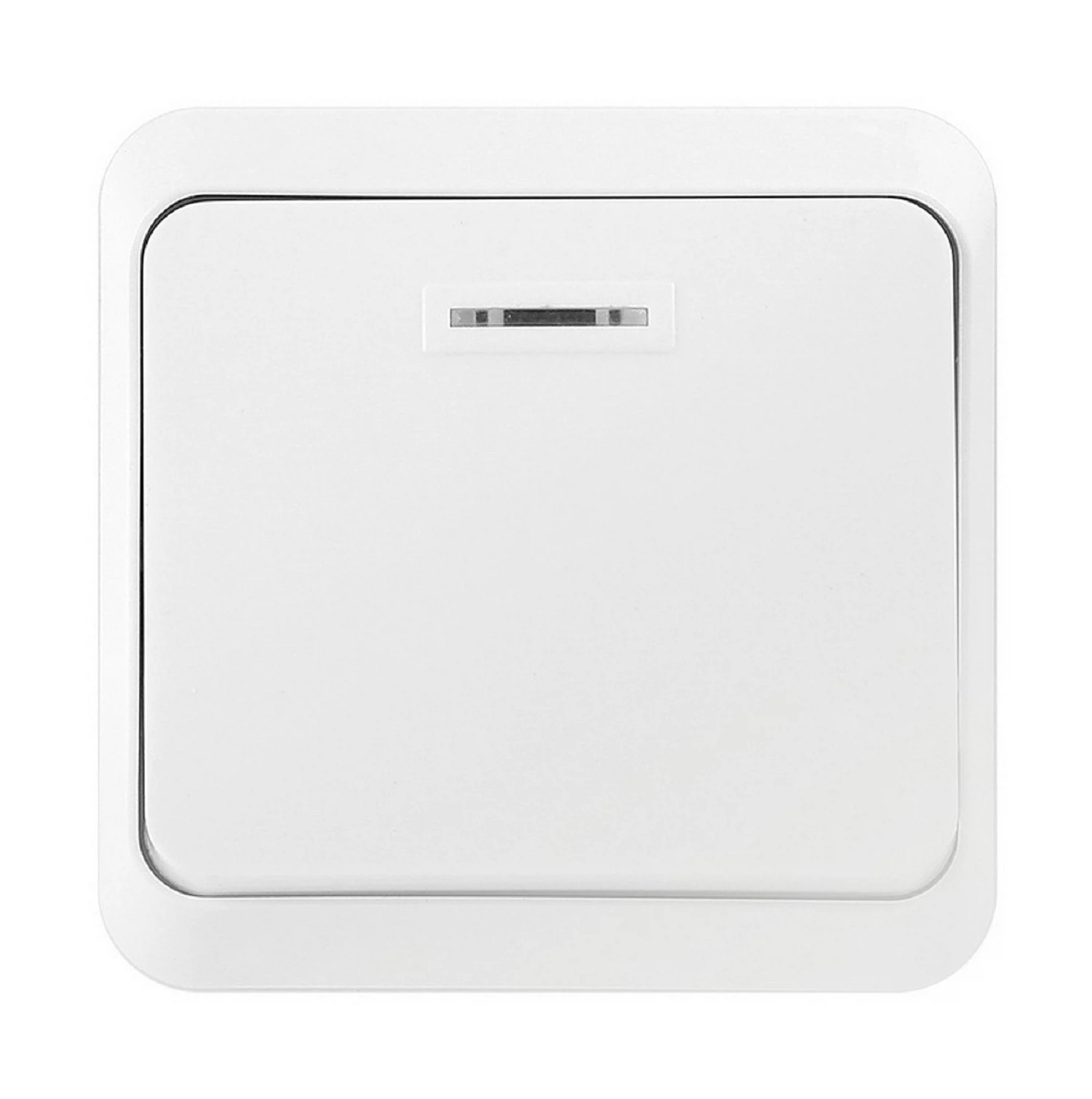 Изображение товара Выключатель 1-клавишный с индикатором 10А белый "Юпитер" (SBE-03w-10-SW1-1)