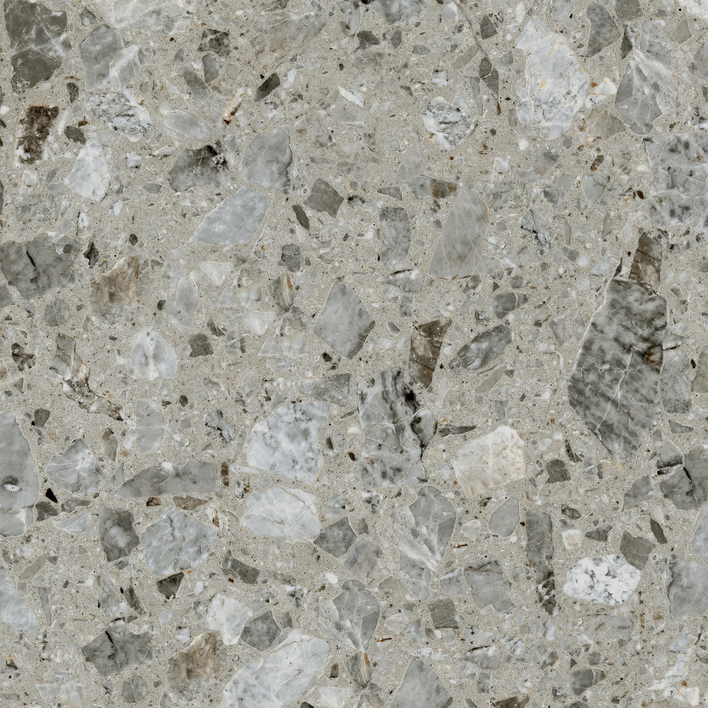Изображение товара Керамогранит Eurotile Aglomerat Серый темный, 41,2х41,2 см, PEI 4, ректифицированный