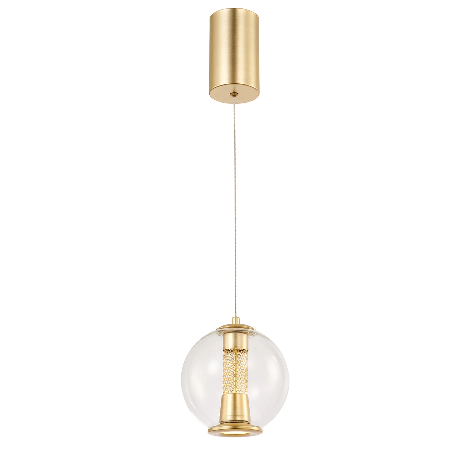 Изображение товара Подвесной светильник FAVOURITE 4551-1P со встроенным LED, золотой, декоративный плафон