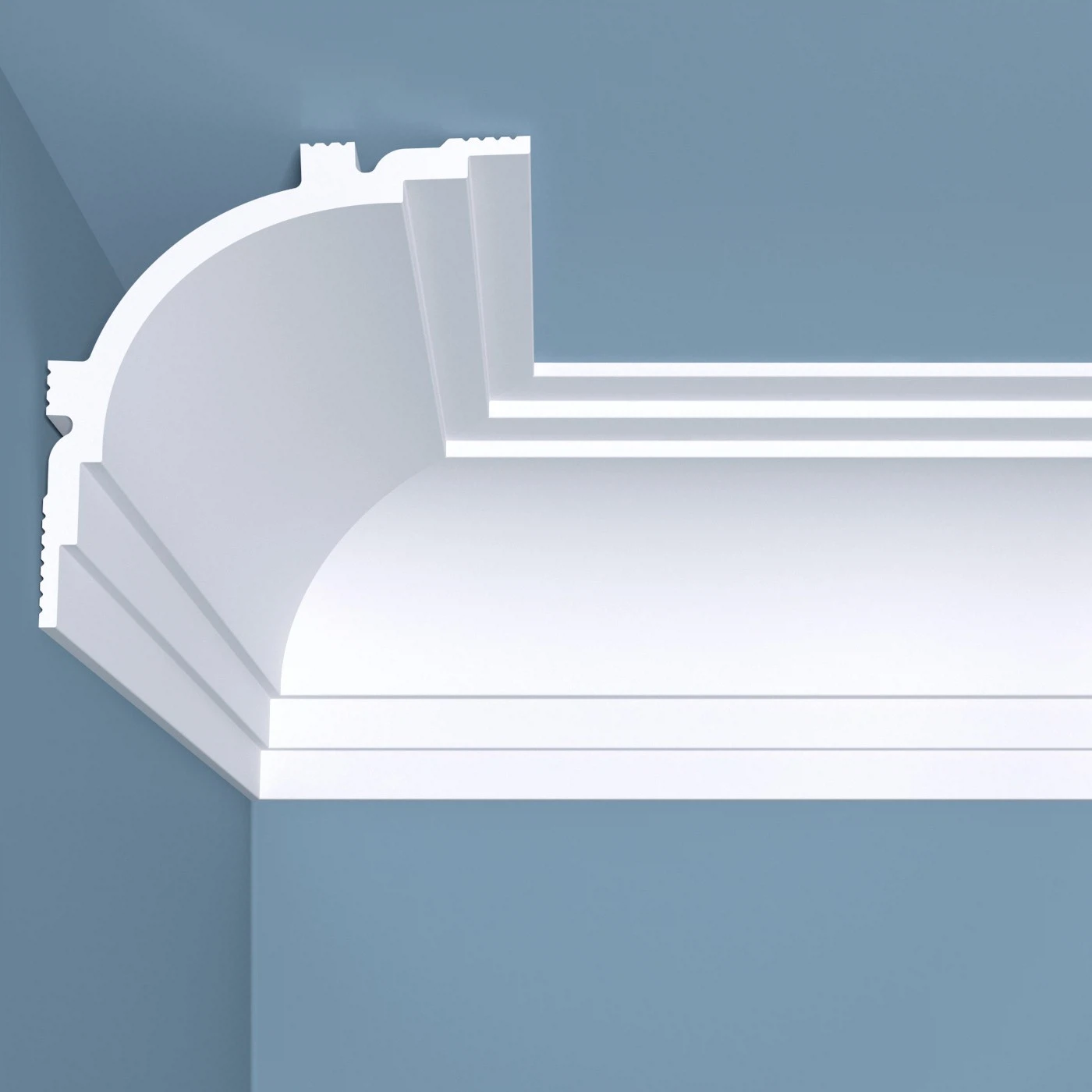 Изображение товара Плинтус потолочный Bello Deco  XPS полимер  К 14 (110x110)