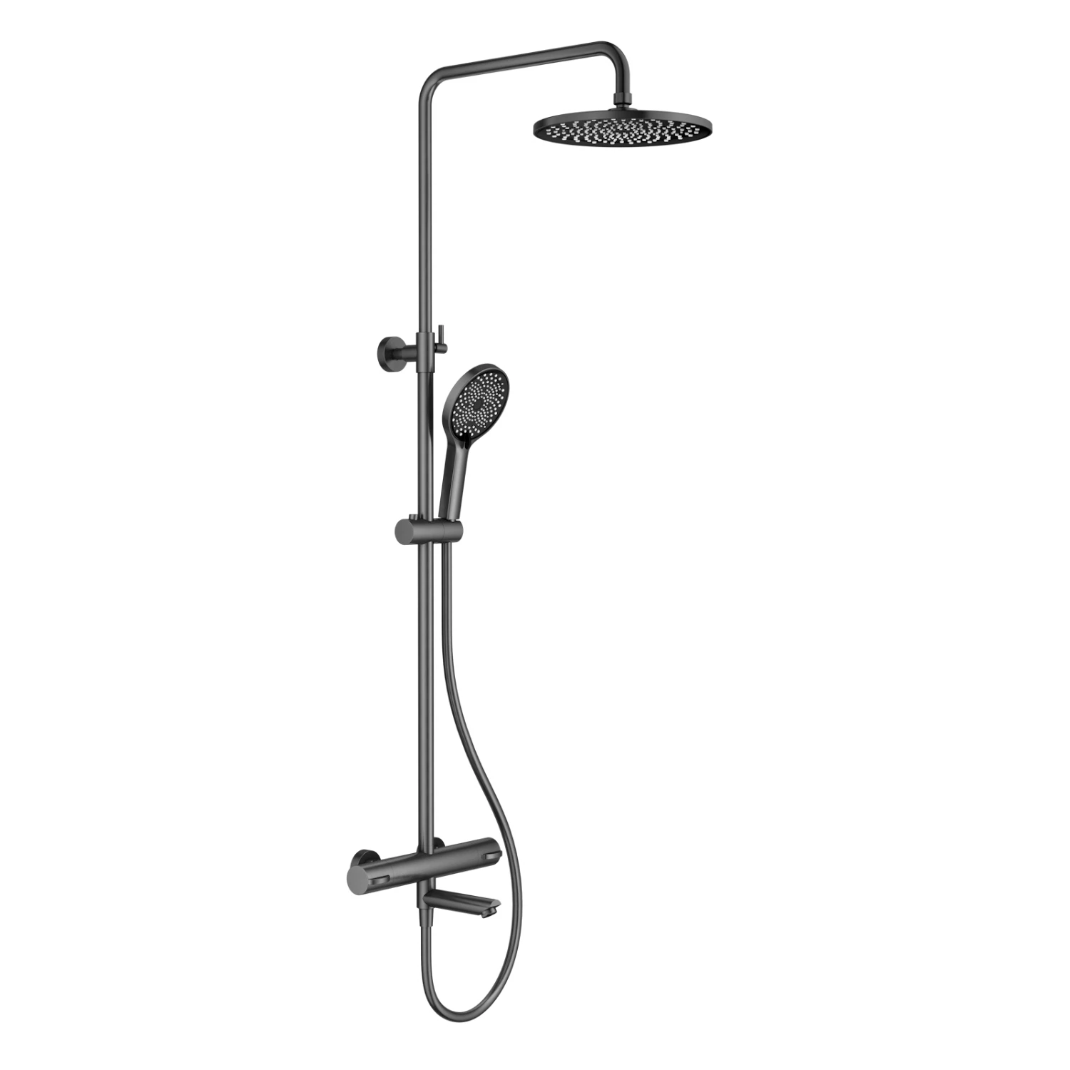 Изображение товара Душевая система с термостатом Splenka S223.26.09 графит современная