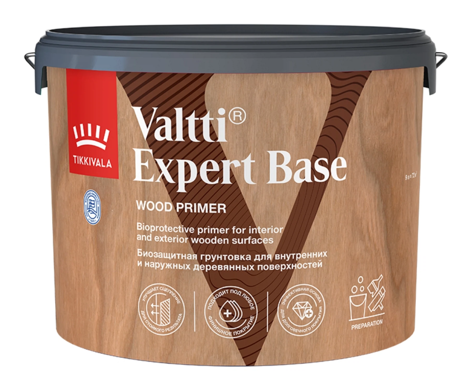 Изображение товара Грунтовка TIKKURILA VALTTI EXPERT BASE высокоэффективная, биозащитная (9л)