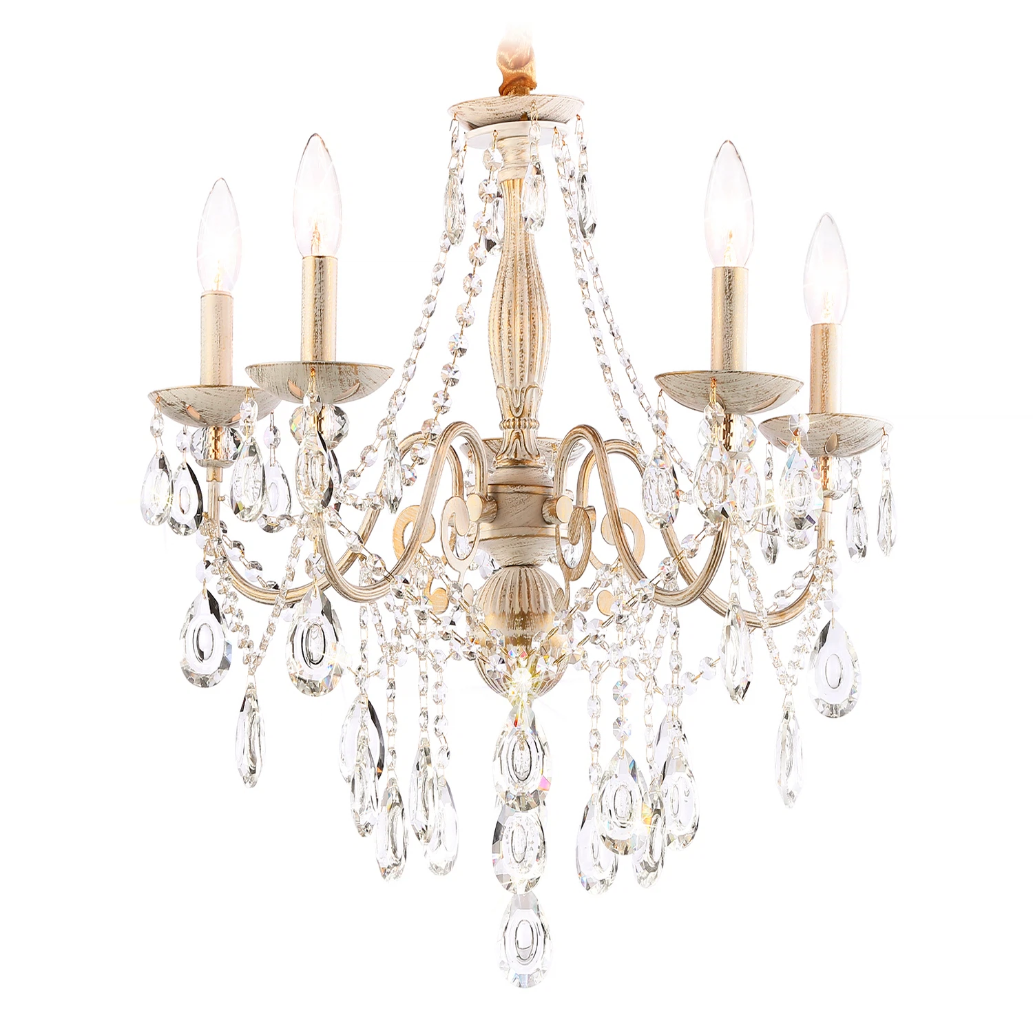 Изображение товара Подвесная люстра с хрусталем TR4944 AMBRELLA LIGHT E14/5 max 40W D605*565