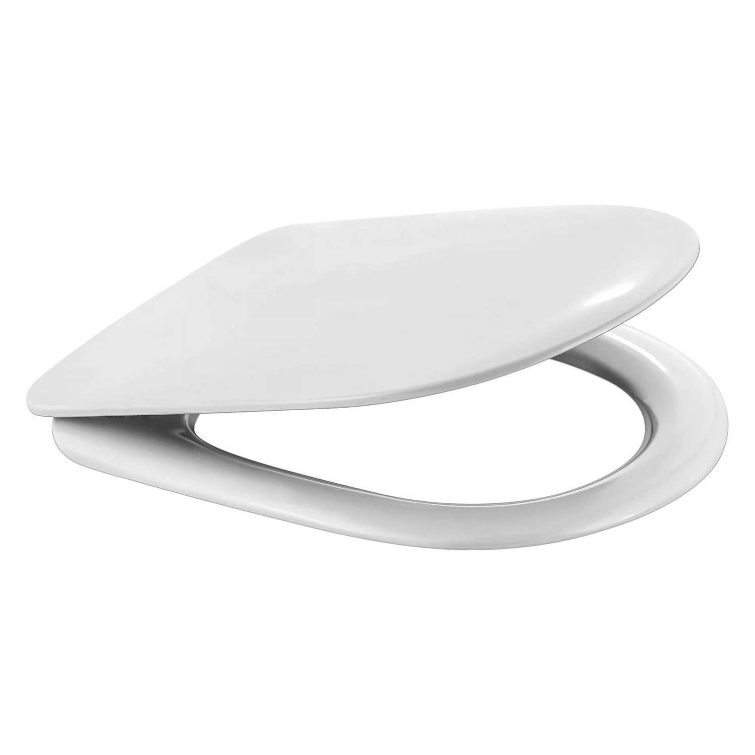 Изображение товара Сиденье для унитаза WAVE W-CK-3d из дюропласта белое глянец регулируемое