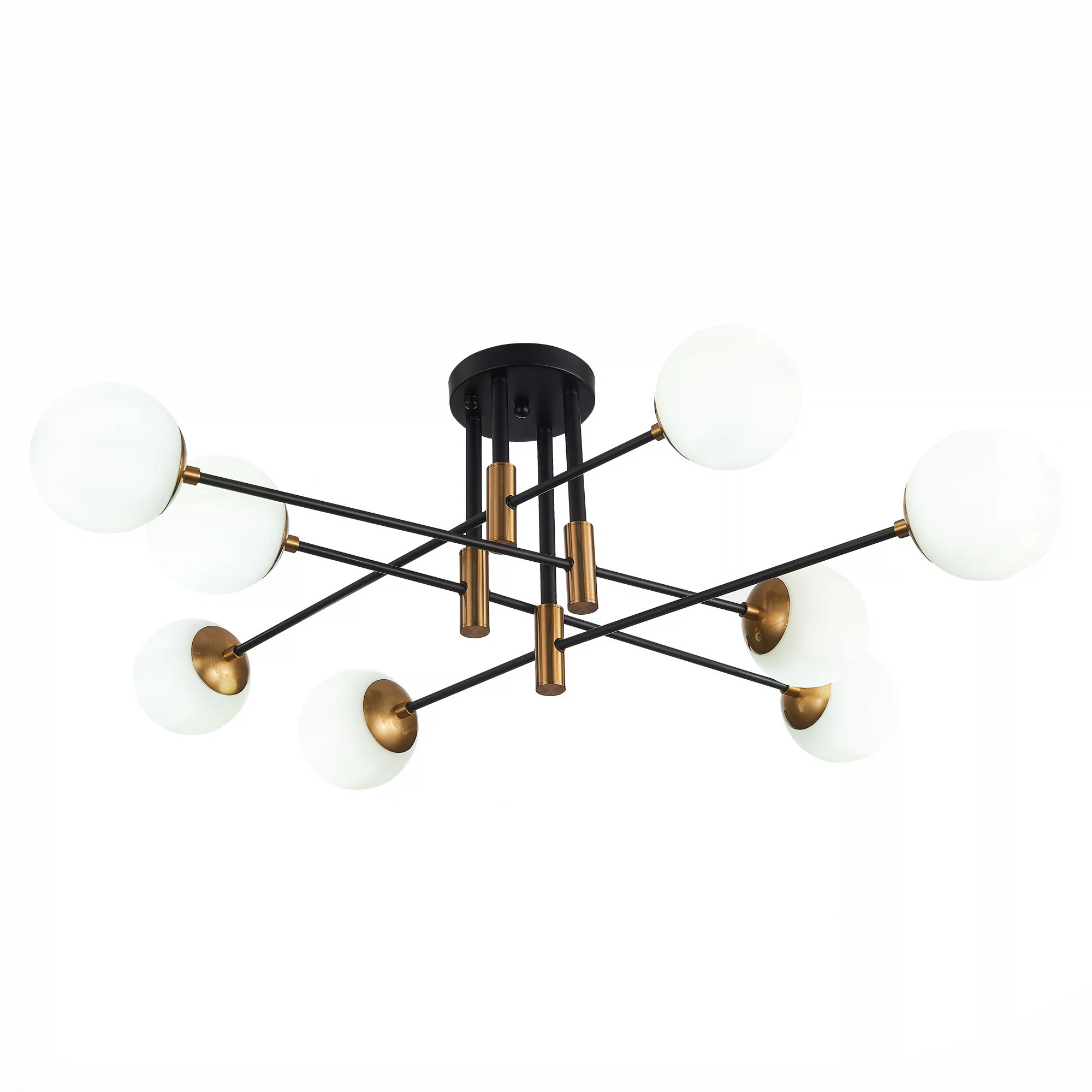 Изображение товара Люстра потолочная ST LUCE SL1203.402.08 8 ламп 40 Вт бронзовая Изображение товара Люстра потолочная ST LUCE SL1203.402.08 8 ламп 40 Вт бронзовая