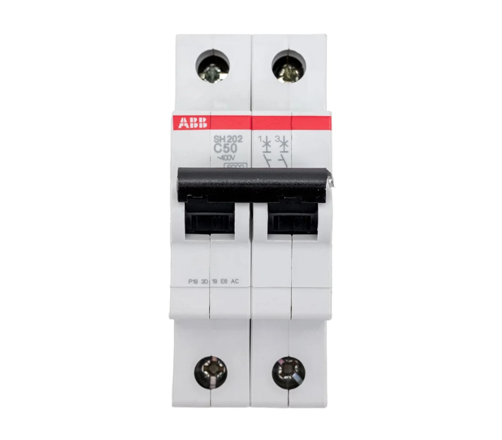 Изображение товара Автоматический выключатель ABB 2P SH202 C50 для защиты электрических цепей