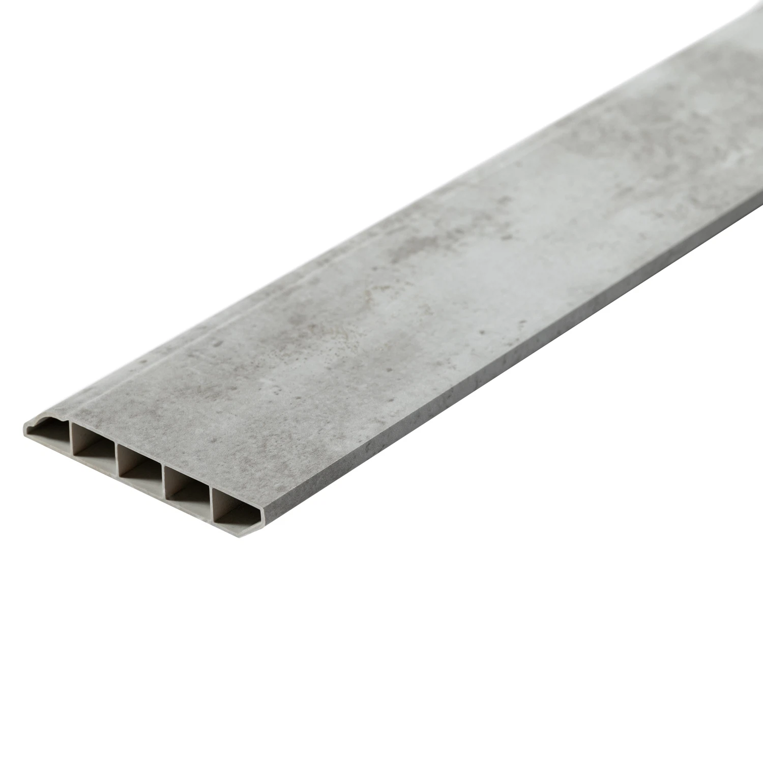 Изображение товара GoodWay Skirting 80 — напольный плинтус ПВХ, 2400 мм, серый