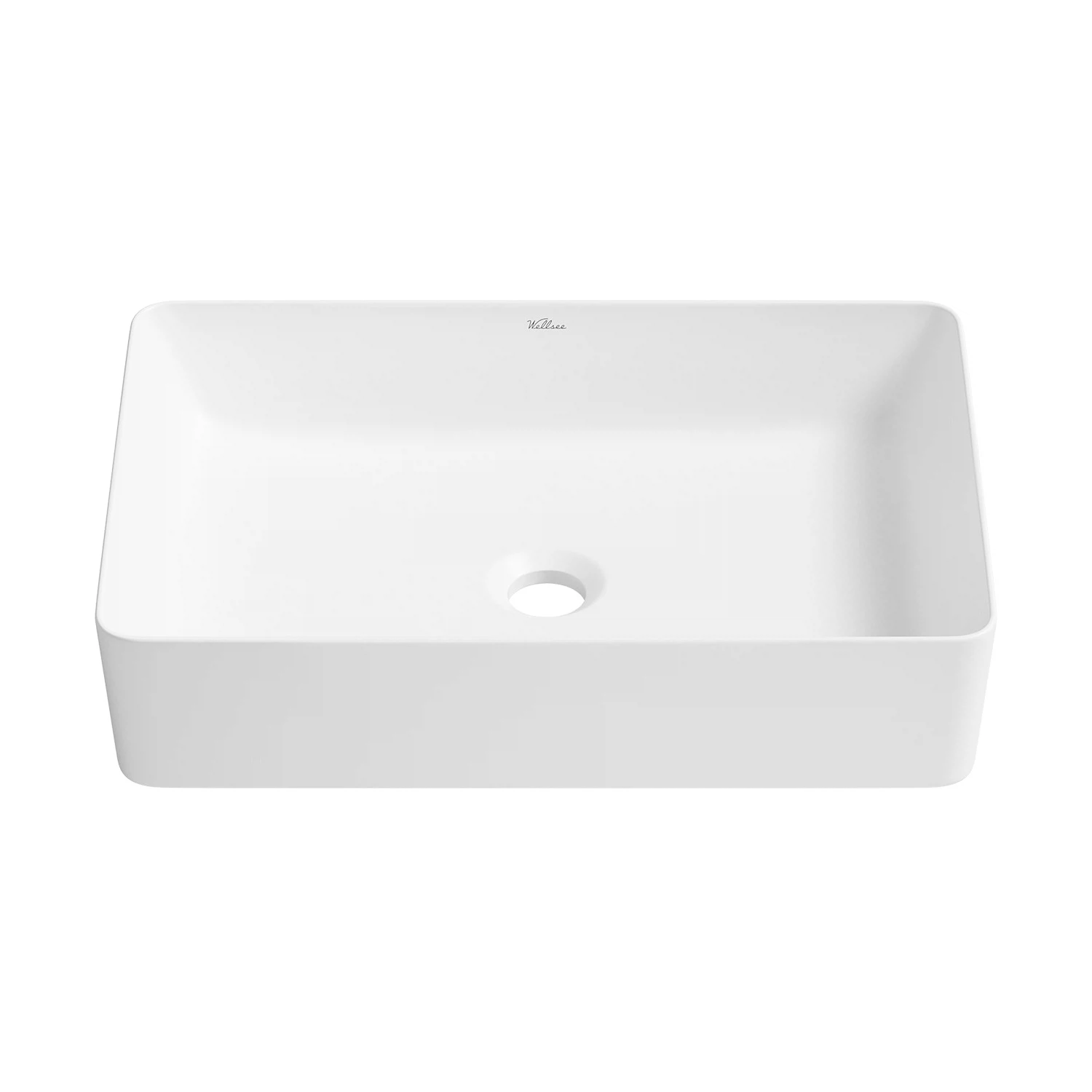 Изображение товара Накладная раковина Wellsee FreeDom 2.0 50x34 см белая фарфоровая с центровой чашей