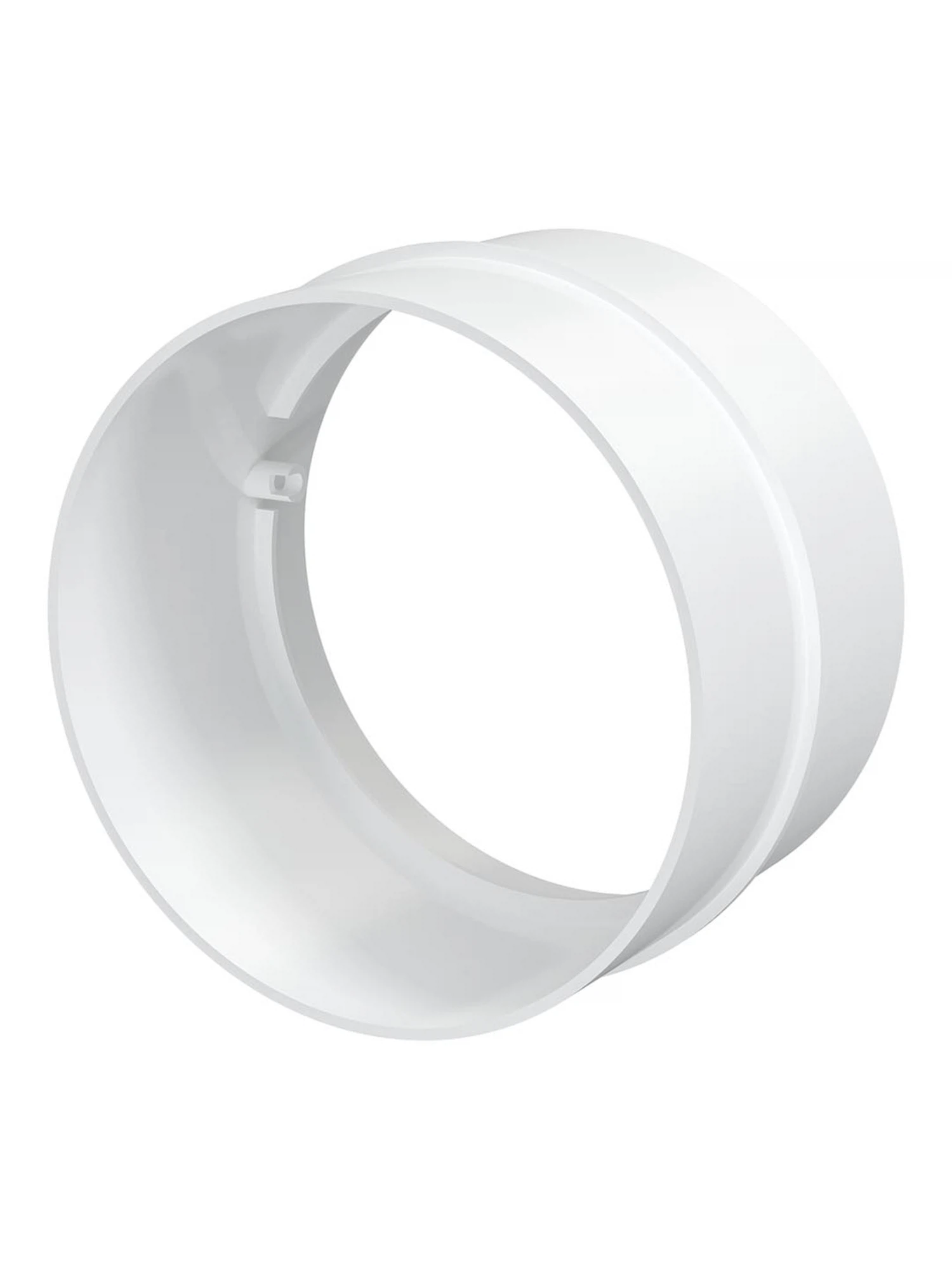 Изображение товара Соединитель круглых каналов (100мм) ПВХ, без клапана, 10СКП, ЭРА